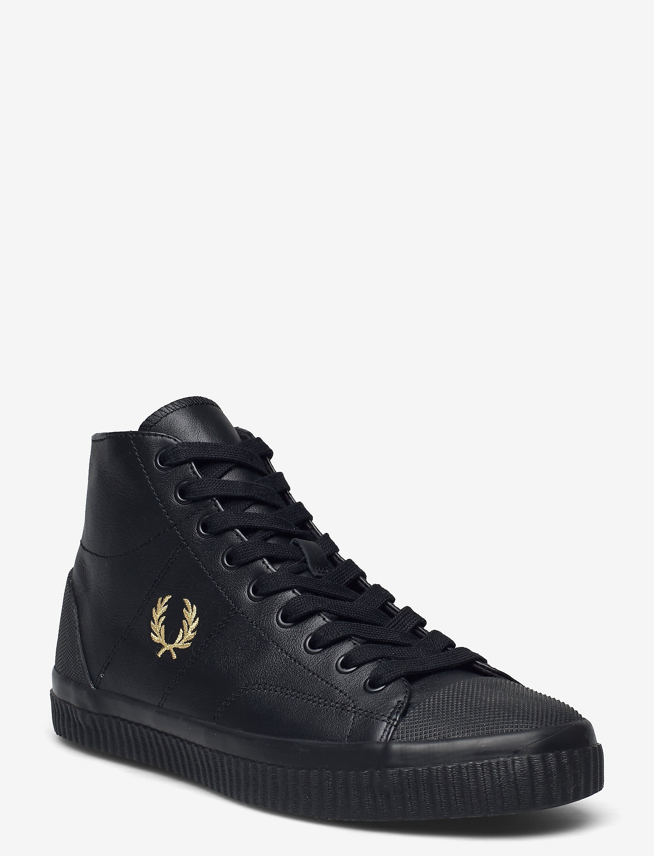 Fred Perry - HUGHES MID LEATHER - black - 0