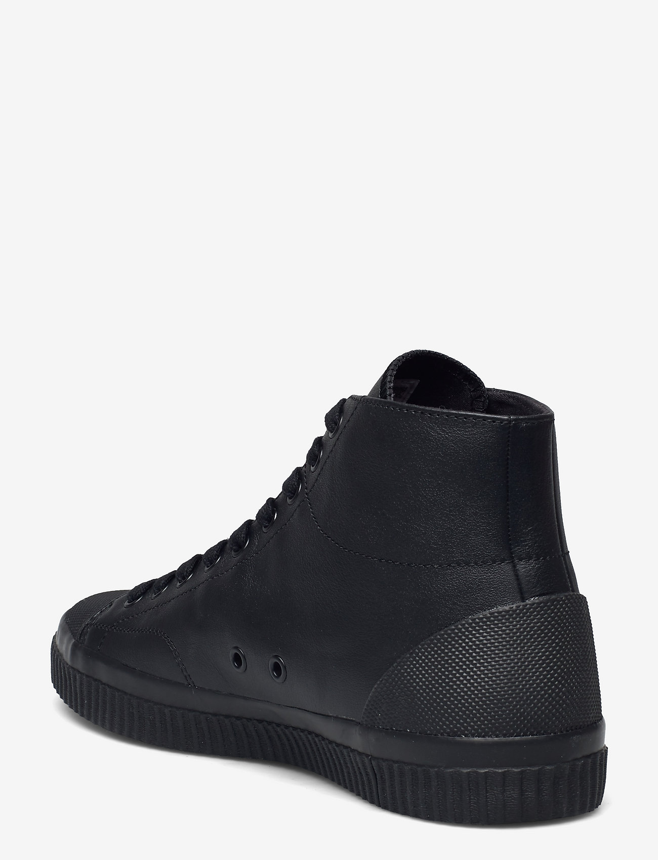 Fred Perry - HUGHES MID LEATHER - black - 2