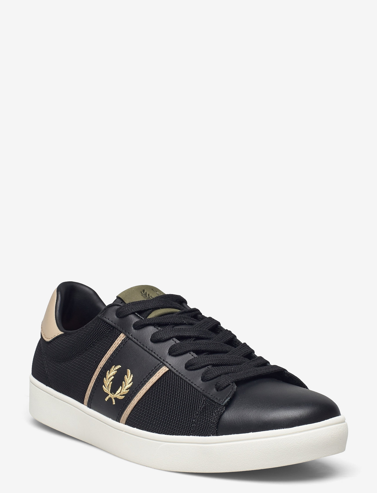 Fred Perry - SPENCER MESH/LTHR - black - 0