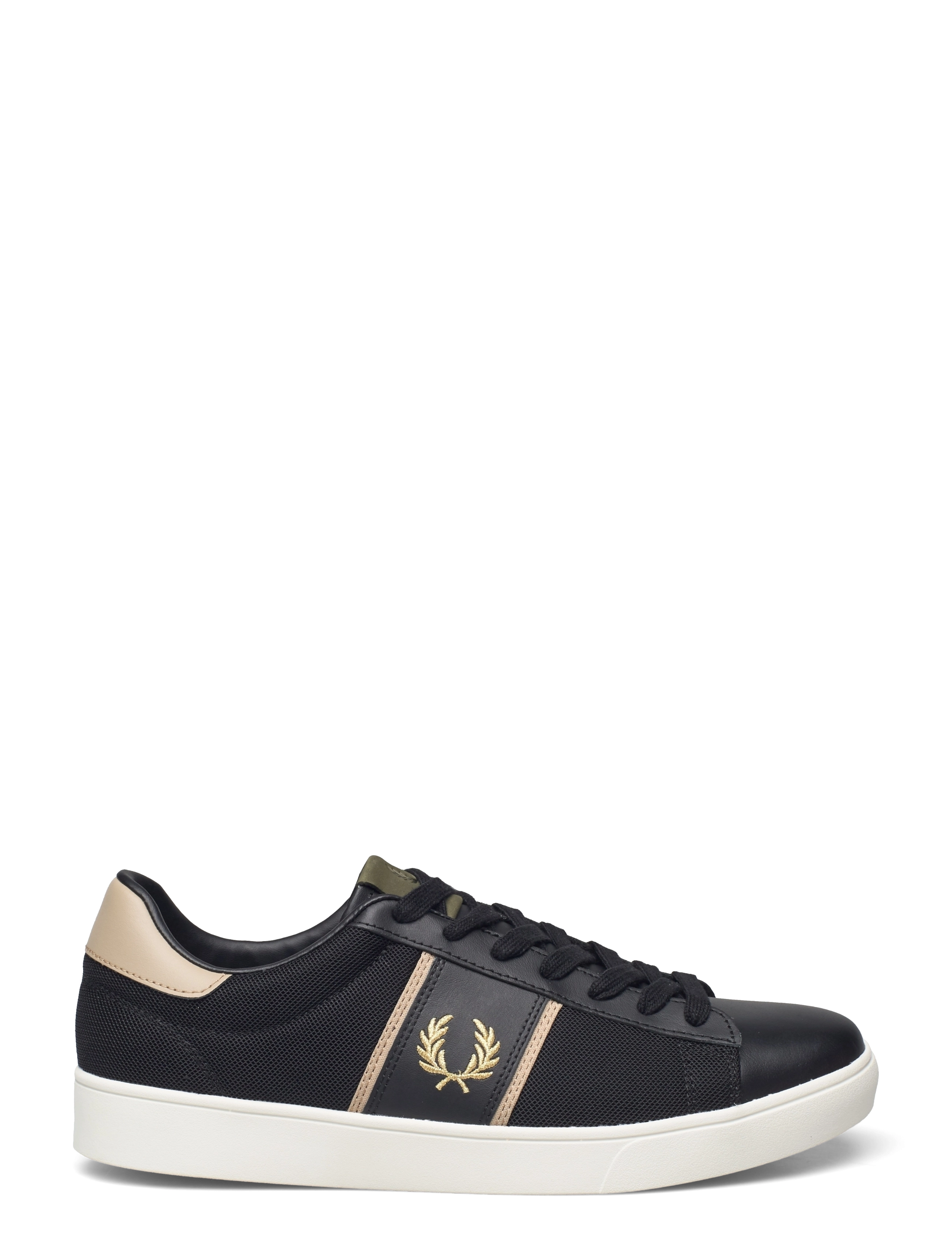 Fred Perry - SPENCER MESH/LTHR - black - 1