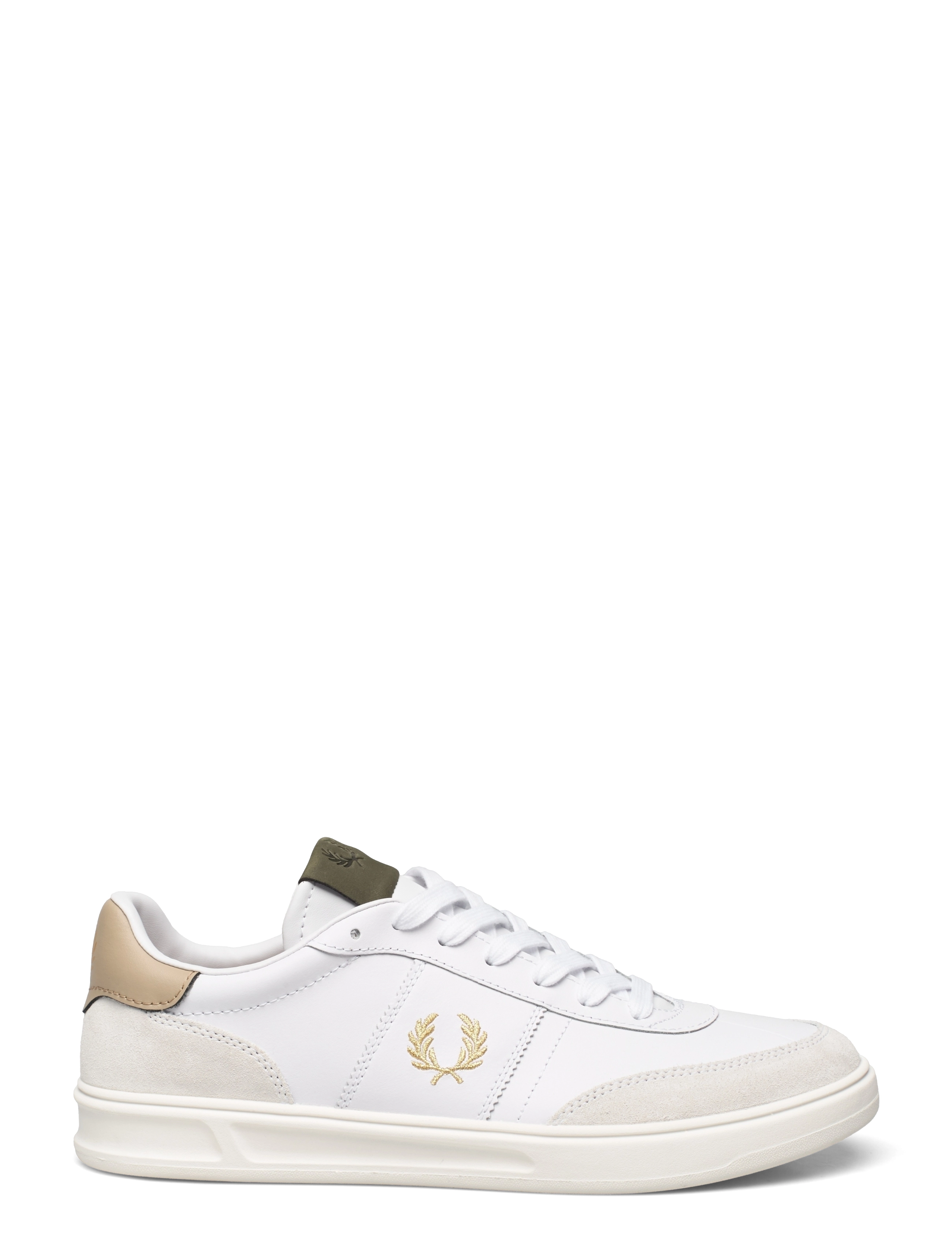 Fred Perry - B400 LTHR/SUEDE - white - 1