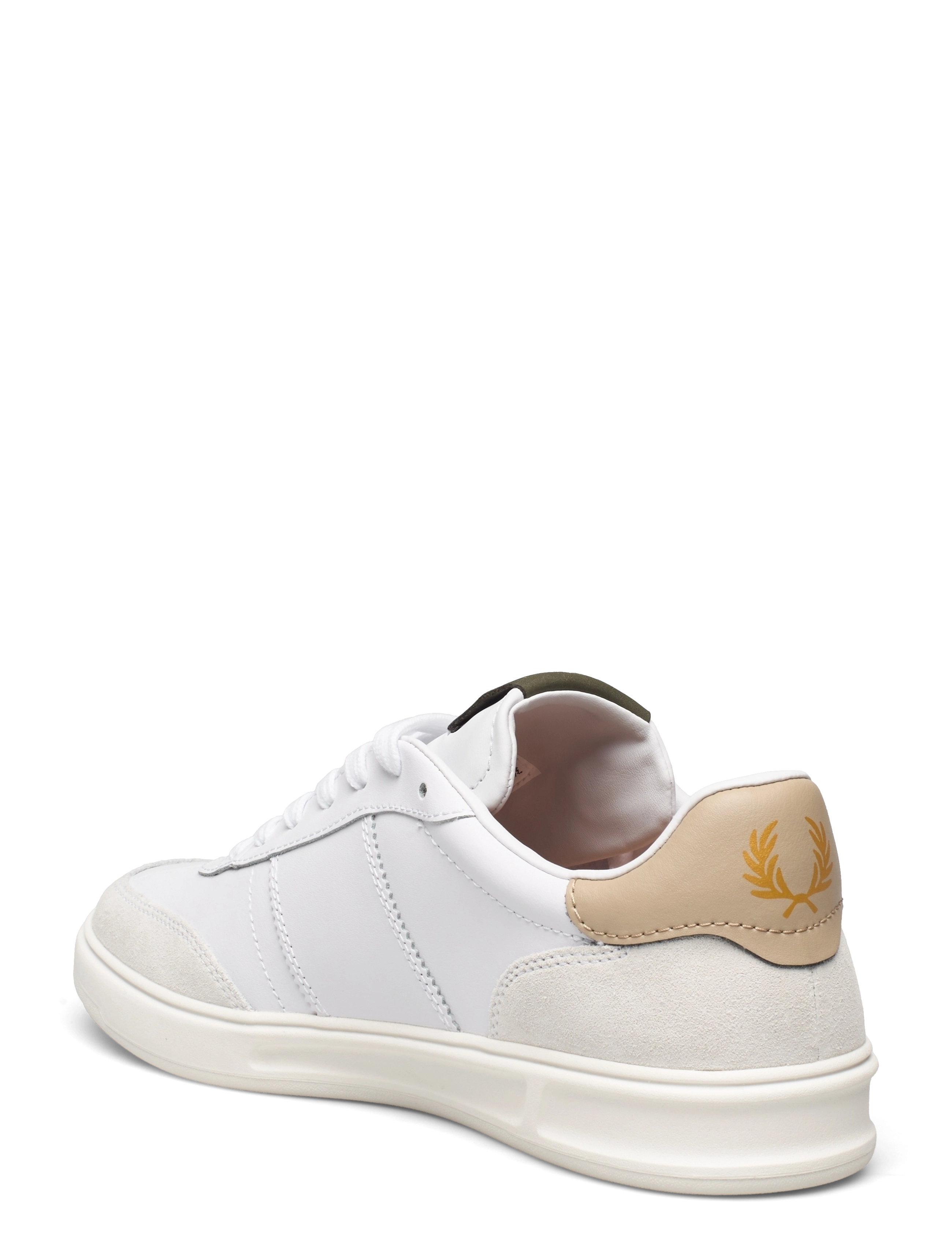 Fred Perry - B400 LTHR/SUEDE - white - 2