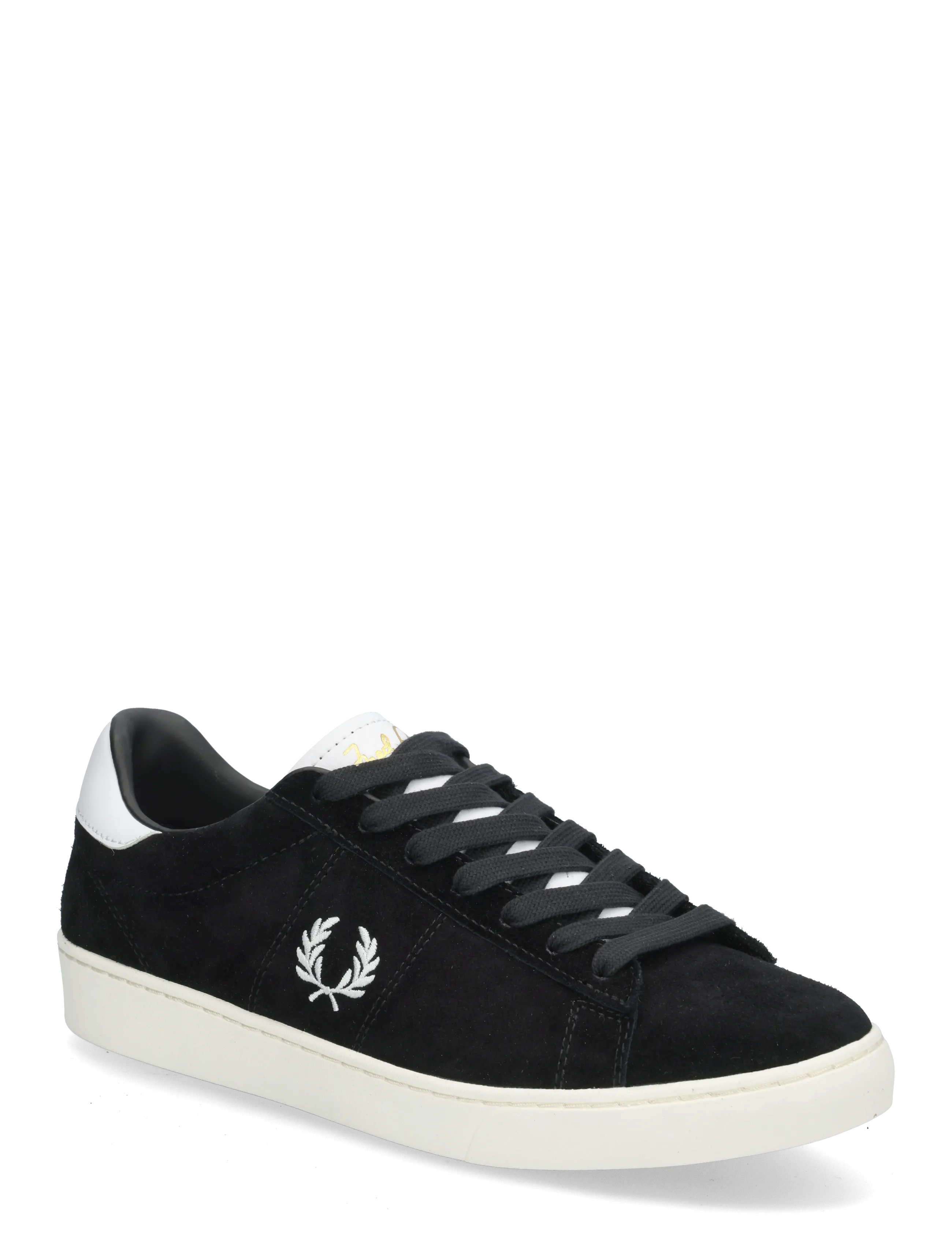 Fred Perry SPENCER SUEDE - Preppy - BLACK / black