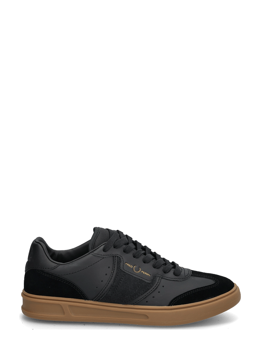 Fred Perry - B4 LEATHER / SUEDE - low-top sneaker - black - 2