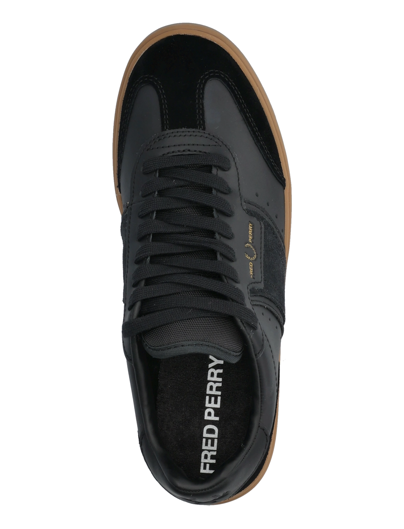 Fred Perry - B4 LEATHER / SUEDE - low-top sneaker - black - 3