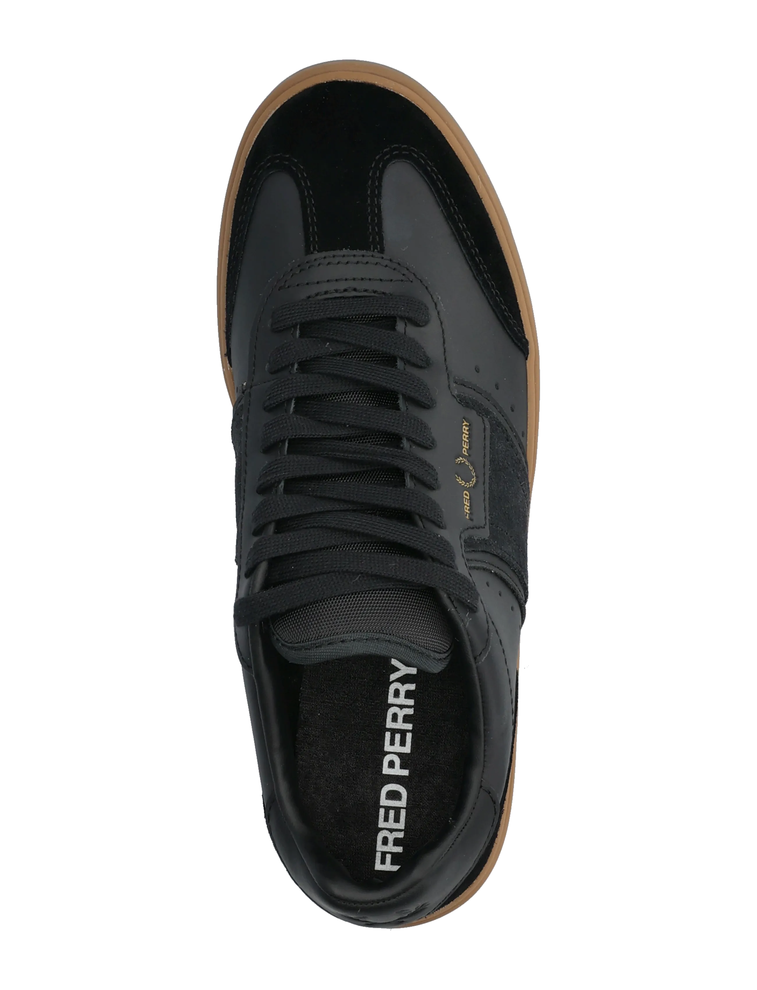 Fred Perry - B4 LEATHER / SUEDE - nach anlass kaufen - black - 3