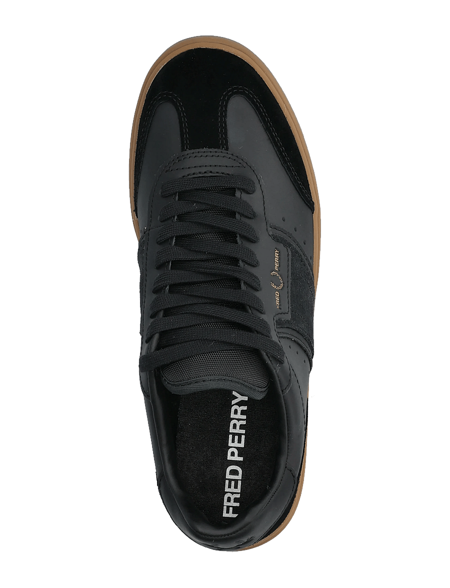 Fred Perry - B4 LEATHER / SUEDE - nach anlass kaufen - black - 3