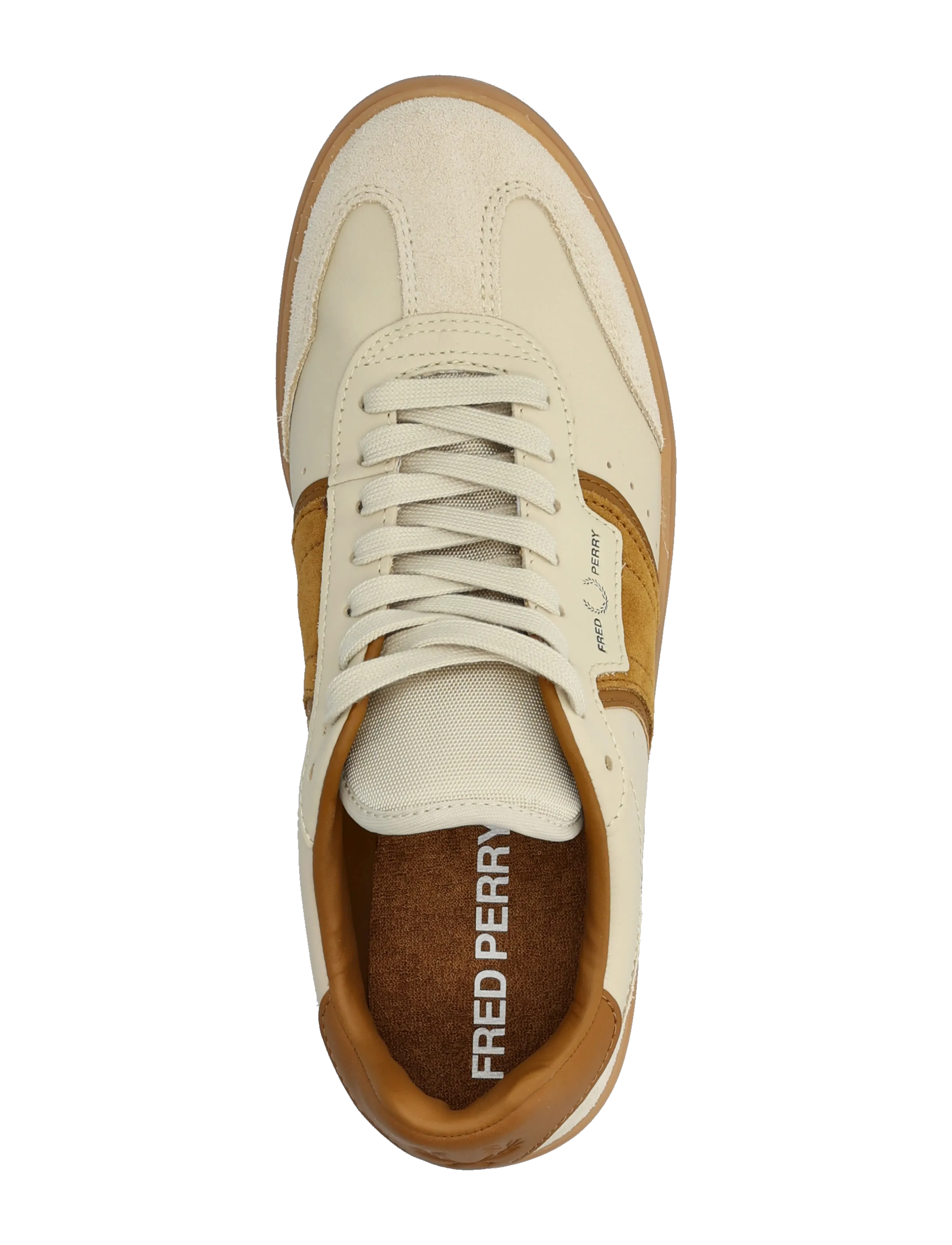 Fred Perry - B4 LEATHER / SUEDE - nach anlass kaufen - oatmeal - 3
