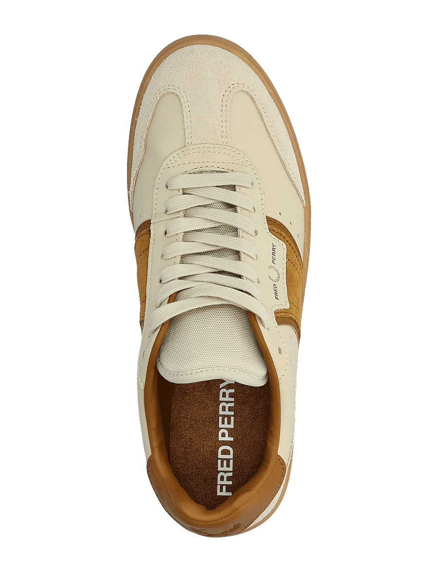 Fred Perry - B4 LEATHER / SUEDE - nach anlass kaufen - oatmeal - 3