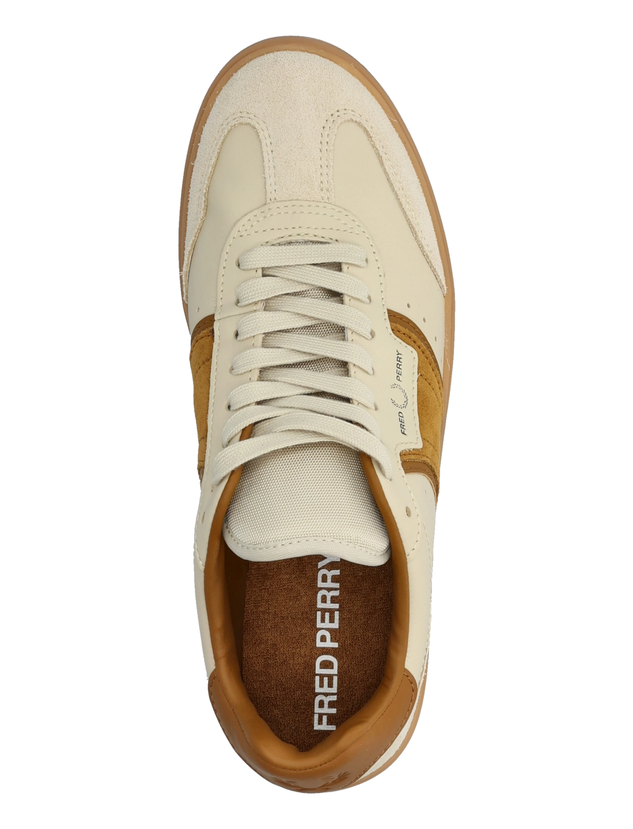 Fred Perry - B4 LEATHER / SUEDE - low-top sneaker - oatmeal - 3