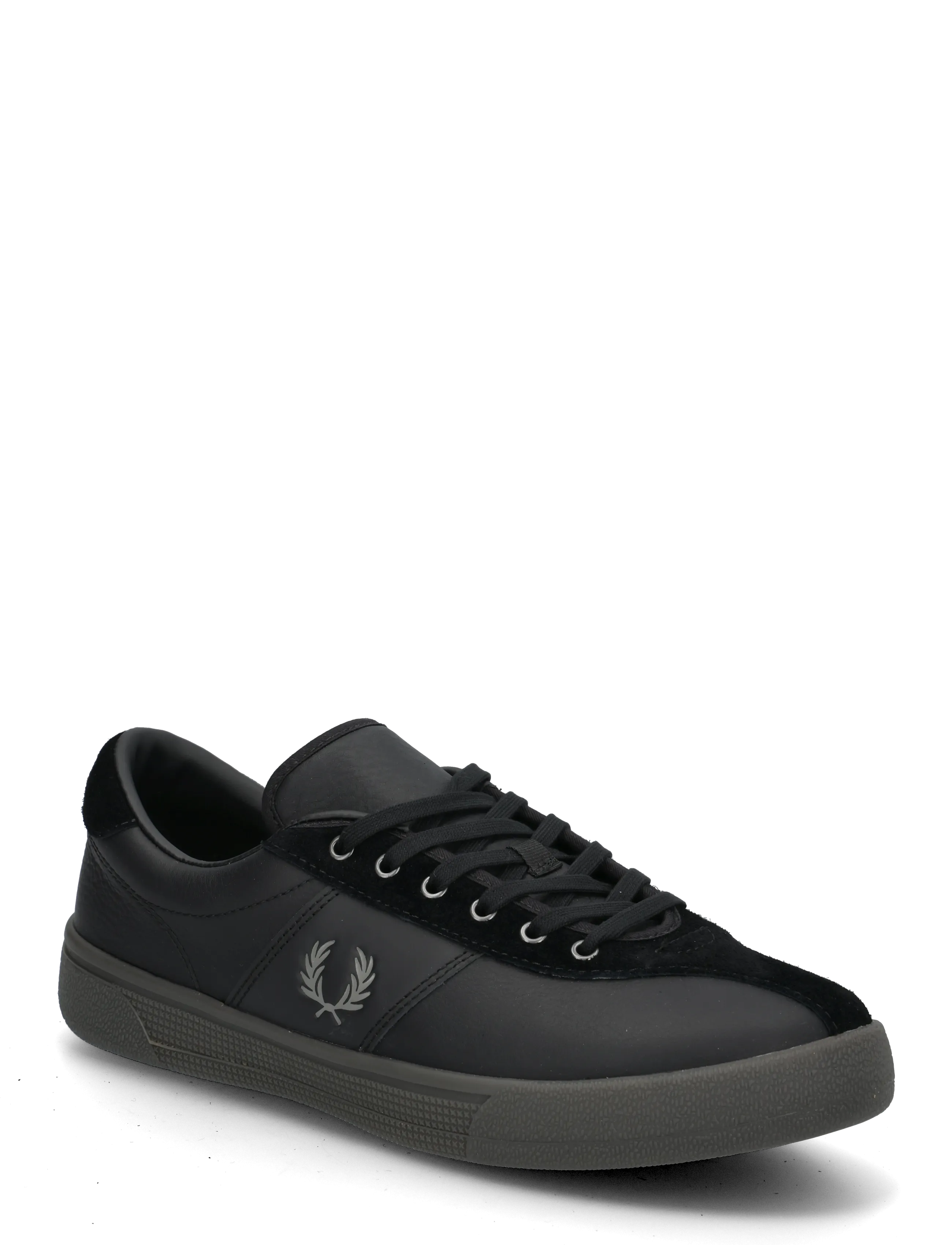 Fred Perry TENNIS SHOE LTHR/SUEDE - Fred Perry - BLACK / black
