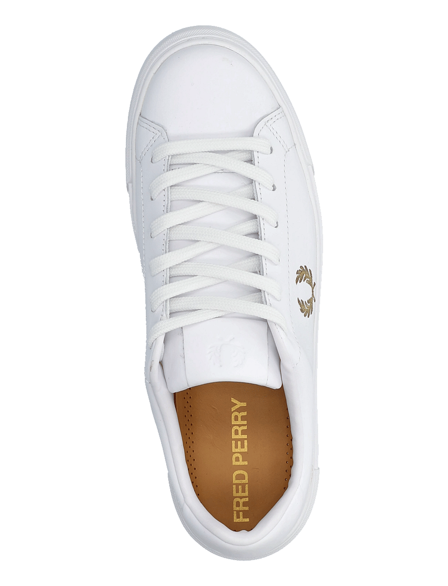 Fred Perry - B71 LEATHER - madala säärega - white - 3
