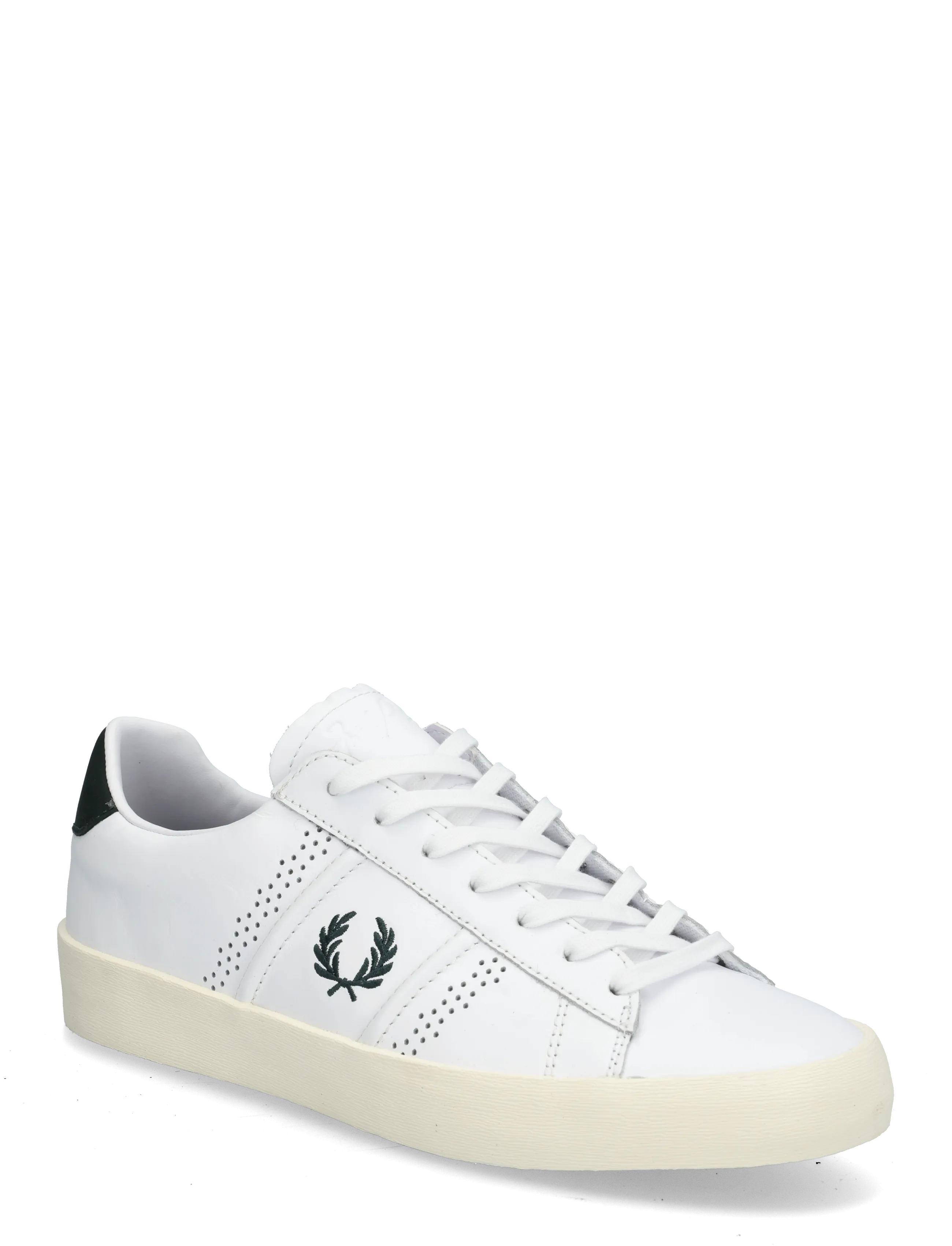 Fred Perry TOPSPIN LEATHER - Schuhe - WHITE / white