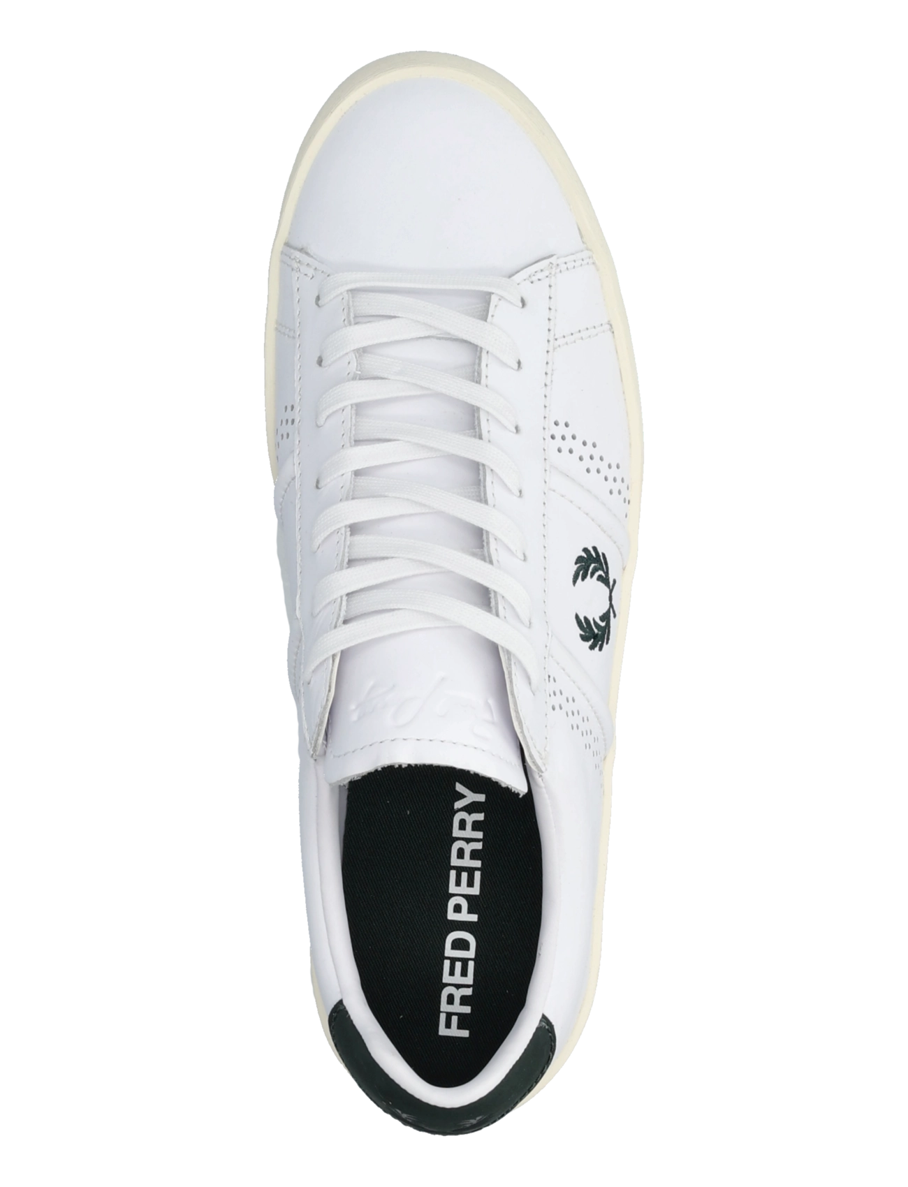 Fred Perry - TOPSPIN LEATHER - madala säärega - white - 3