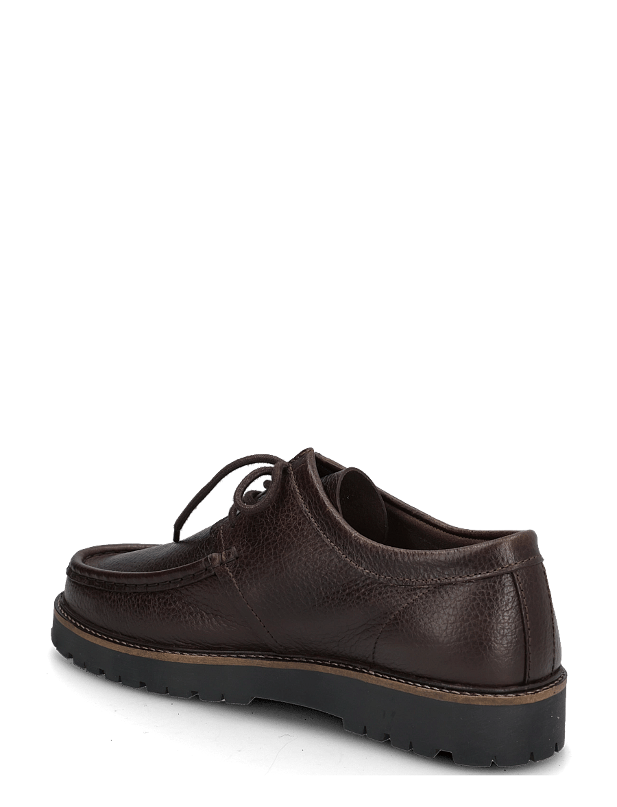Fred Perry - KENNEY LOW TUMBLED LTHR - moc-toe kingad - rich brown - 1