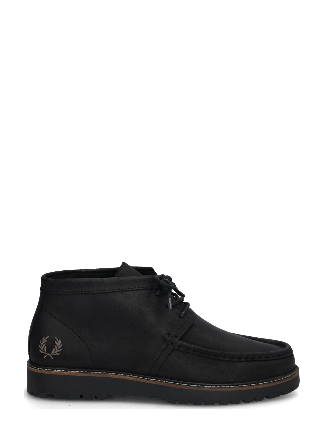 Fred Perry - KENNEY MID WAXED SUEDE - black - 2