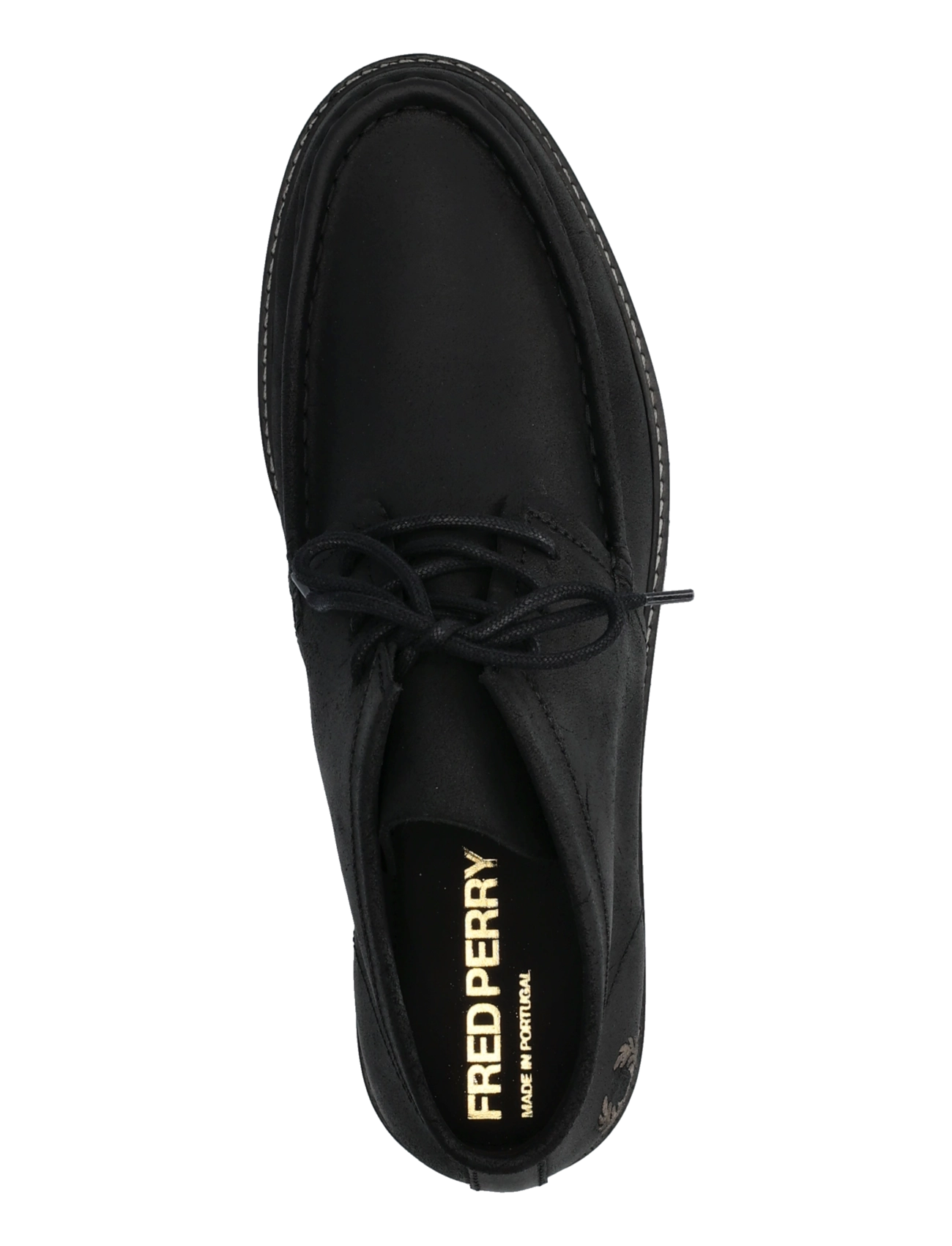 Fred Perry - KENNEY MID WAXED SUEDE - black - 3