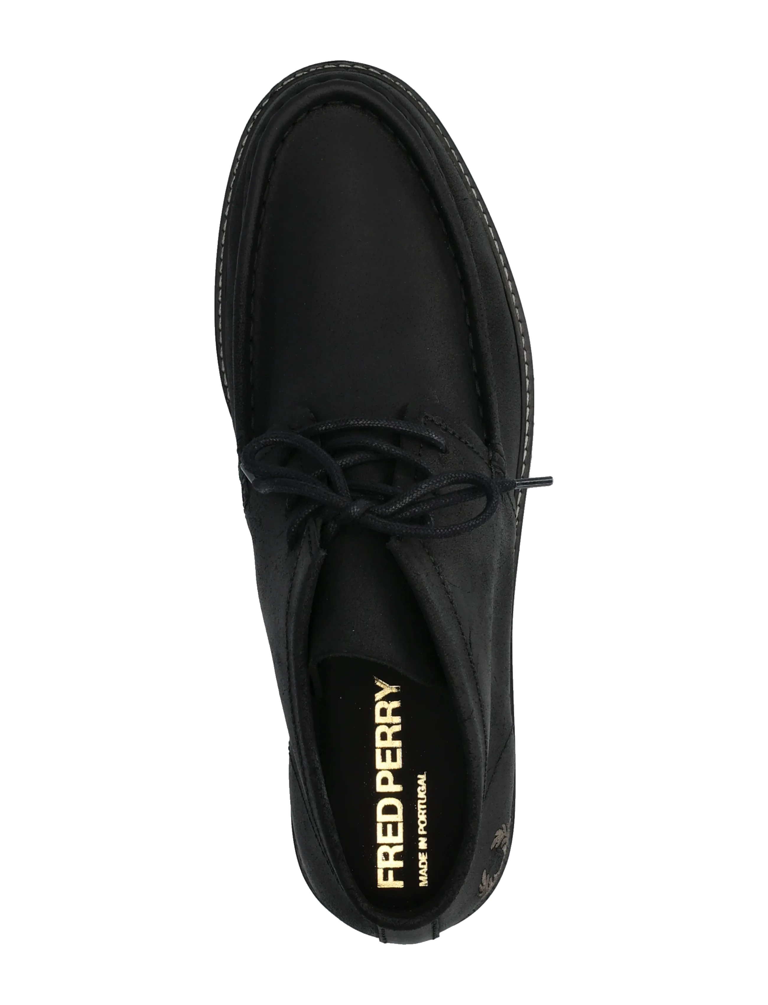 Fred Perry - KENNEY MID WAXED SUEDE - chukka boots - black - 3