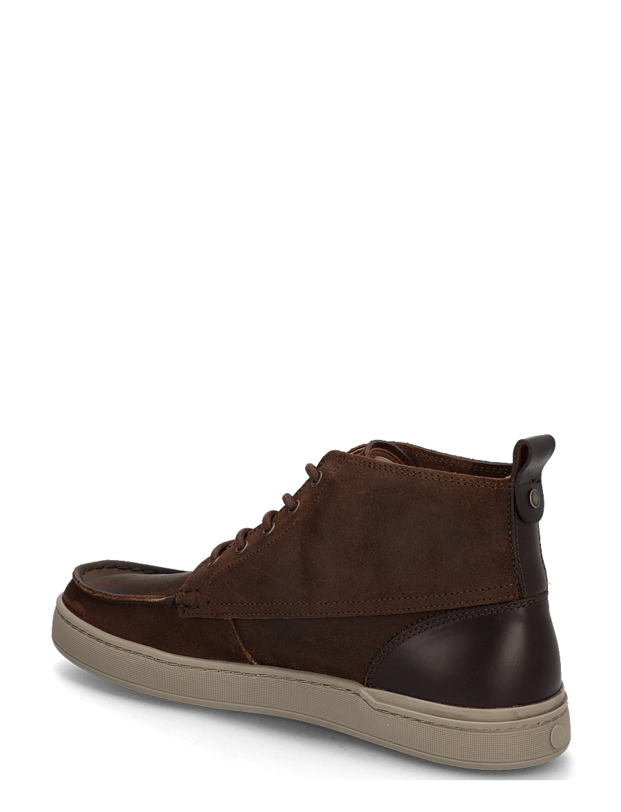 Fred Perry - DRURY MID WAXED SUEDE/LTHR - chukka-saapad - rich brown - 1