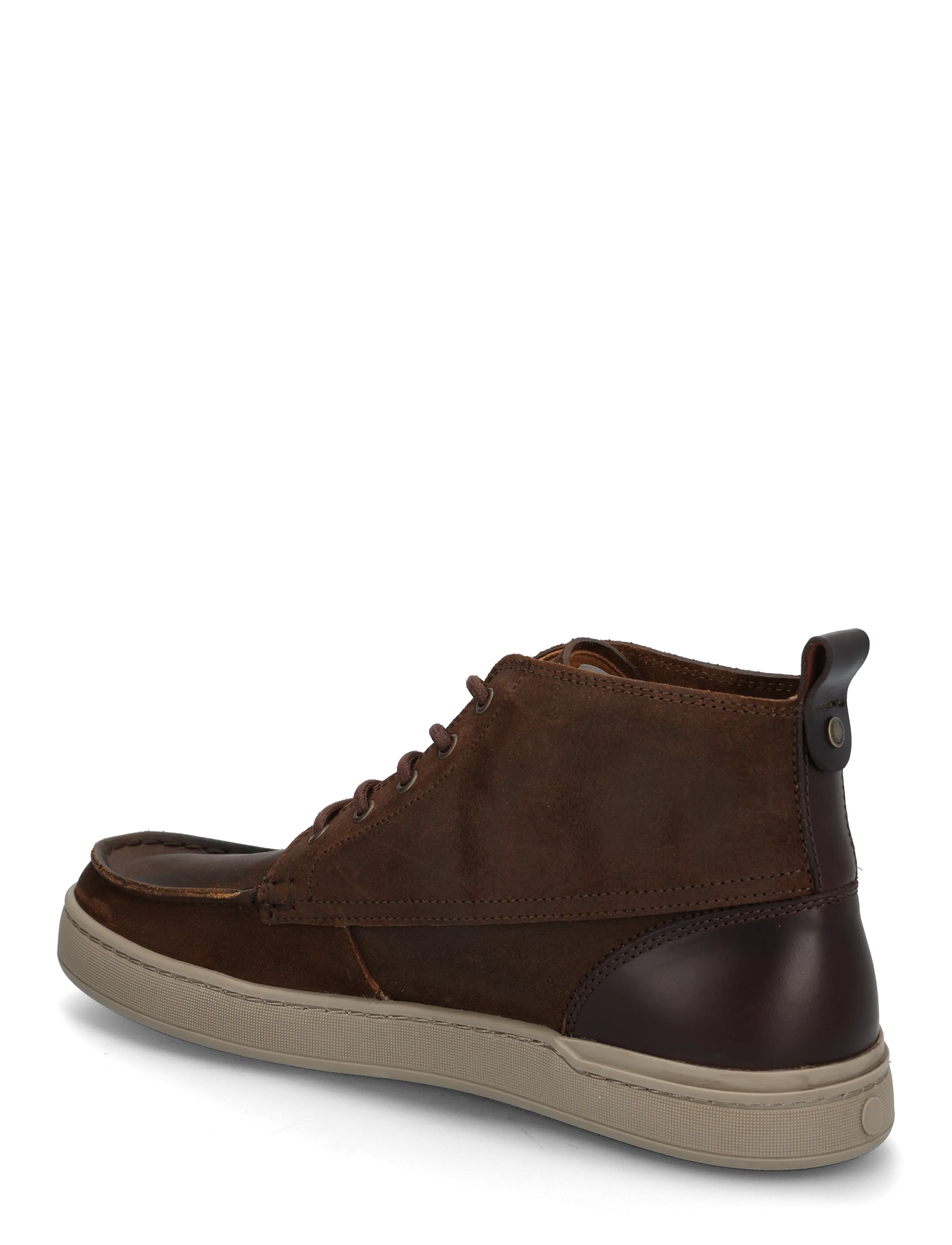 Fred Perry - DRURY MID WAXED SUEDE/LTHR - chukka boots - rich brown - 1