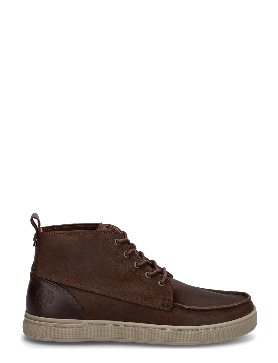 Fred Perry - DRURY MID WAXED SUEDE/LTHR - chukka-saapad - rich brown - 2