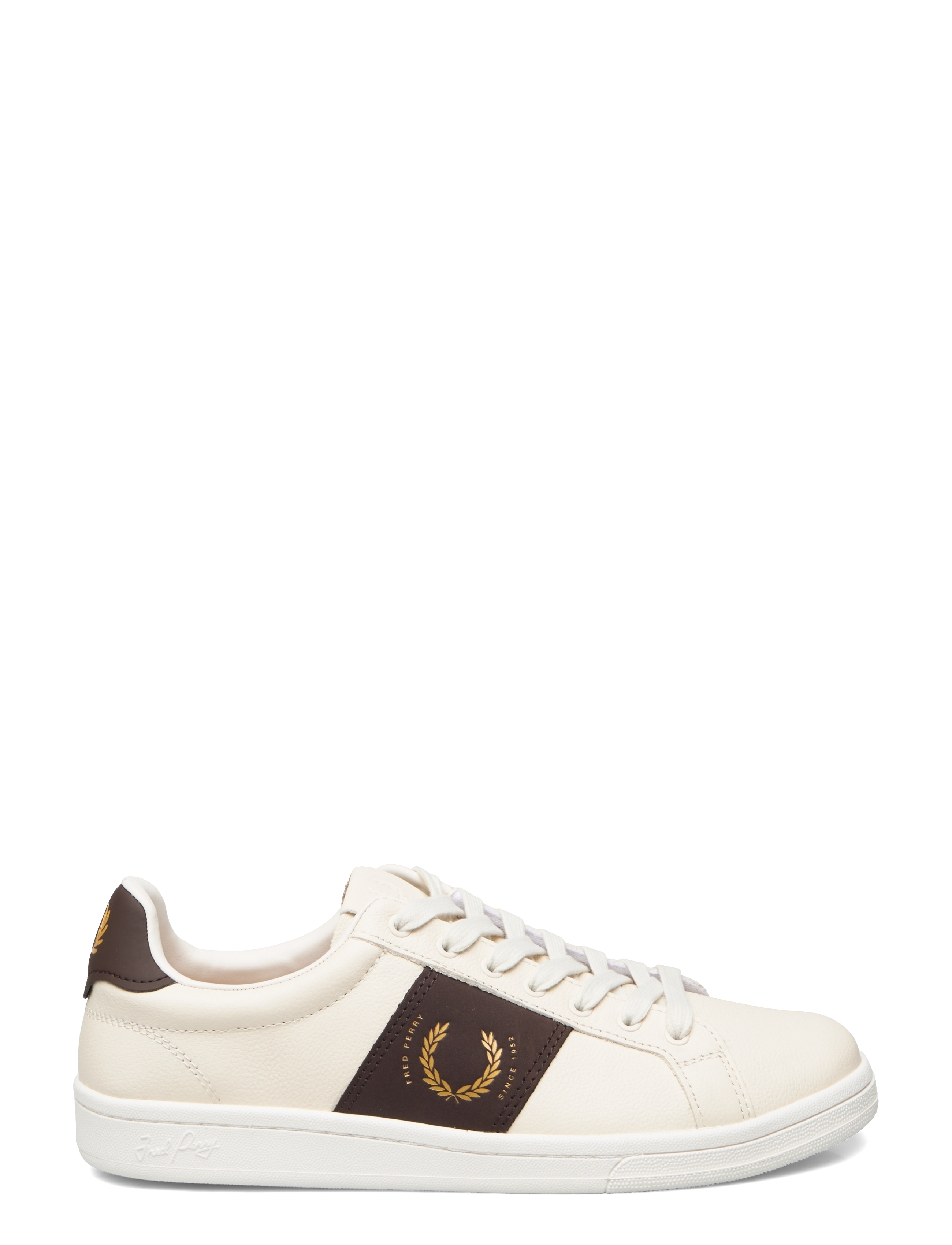 Fred Perry - B721 T LTHR/BRND - ecru - 1