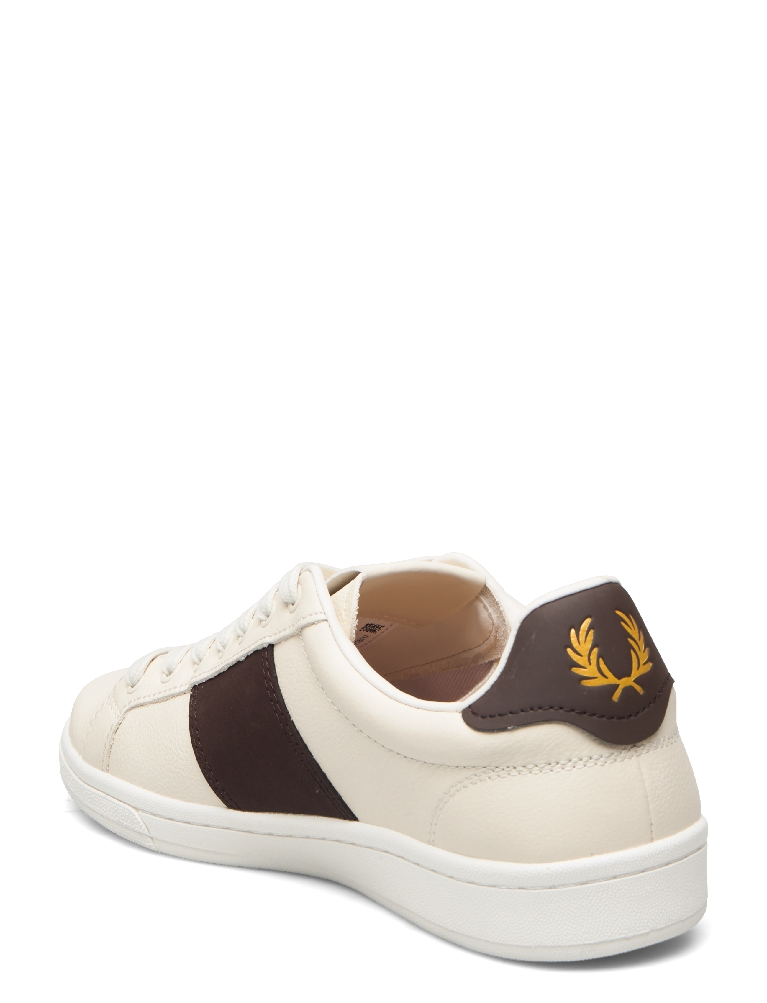Fred Perry - B721 T LTHR/BRND - ecru - 2