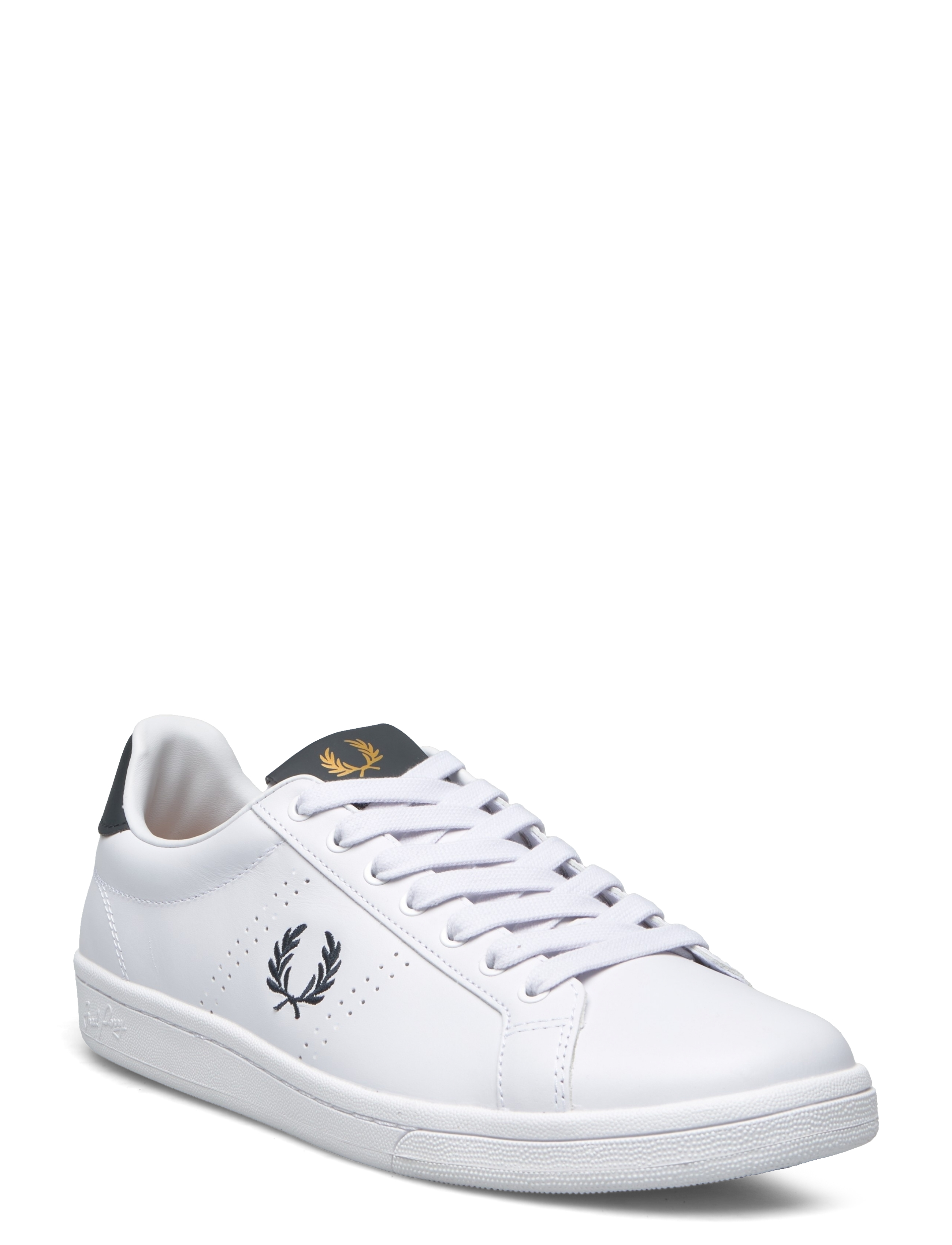 Fred Perry B721 LEATHER - Skor - WHITE / white
