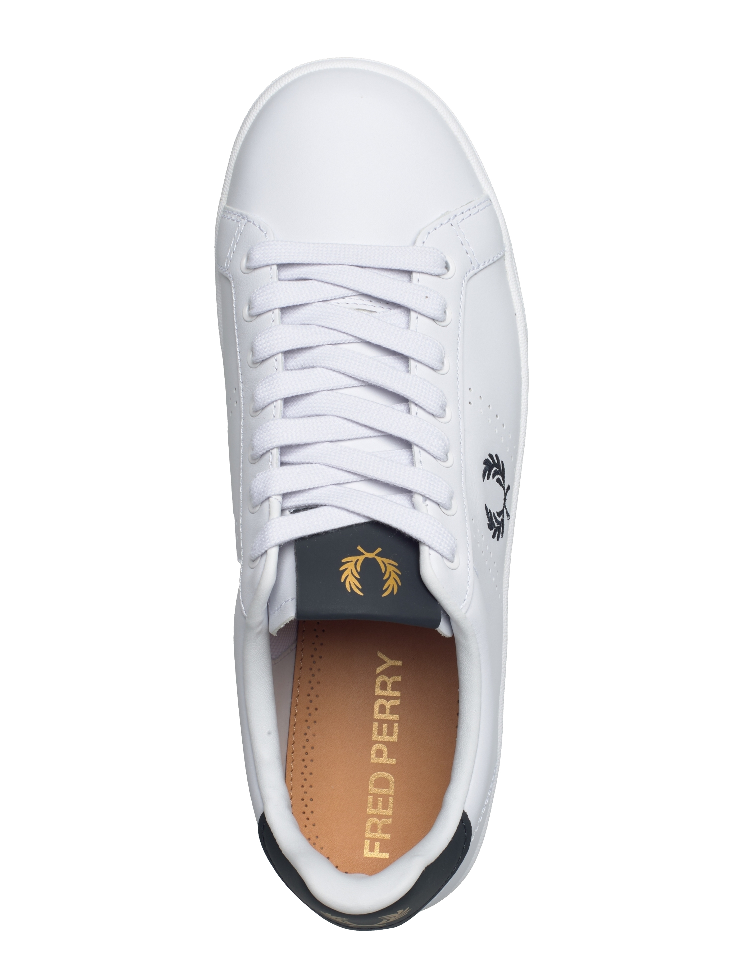 Fred Perry - B721 LEATHER - white - 3