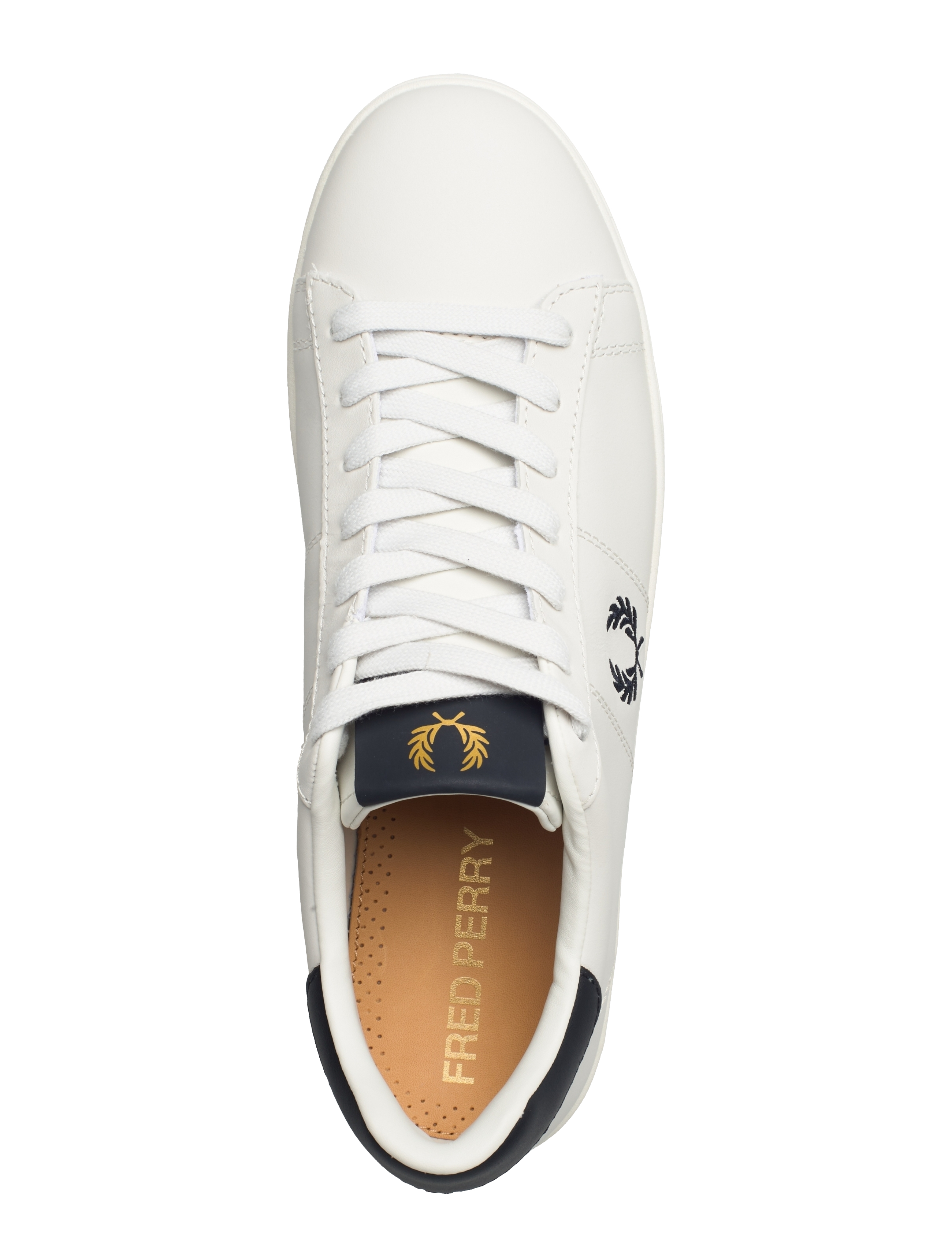 Fred Perry - SPENCER LEATHER - madala säärega tossud - porcelain - 3