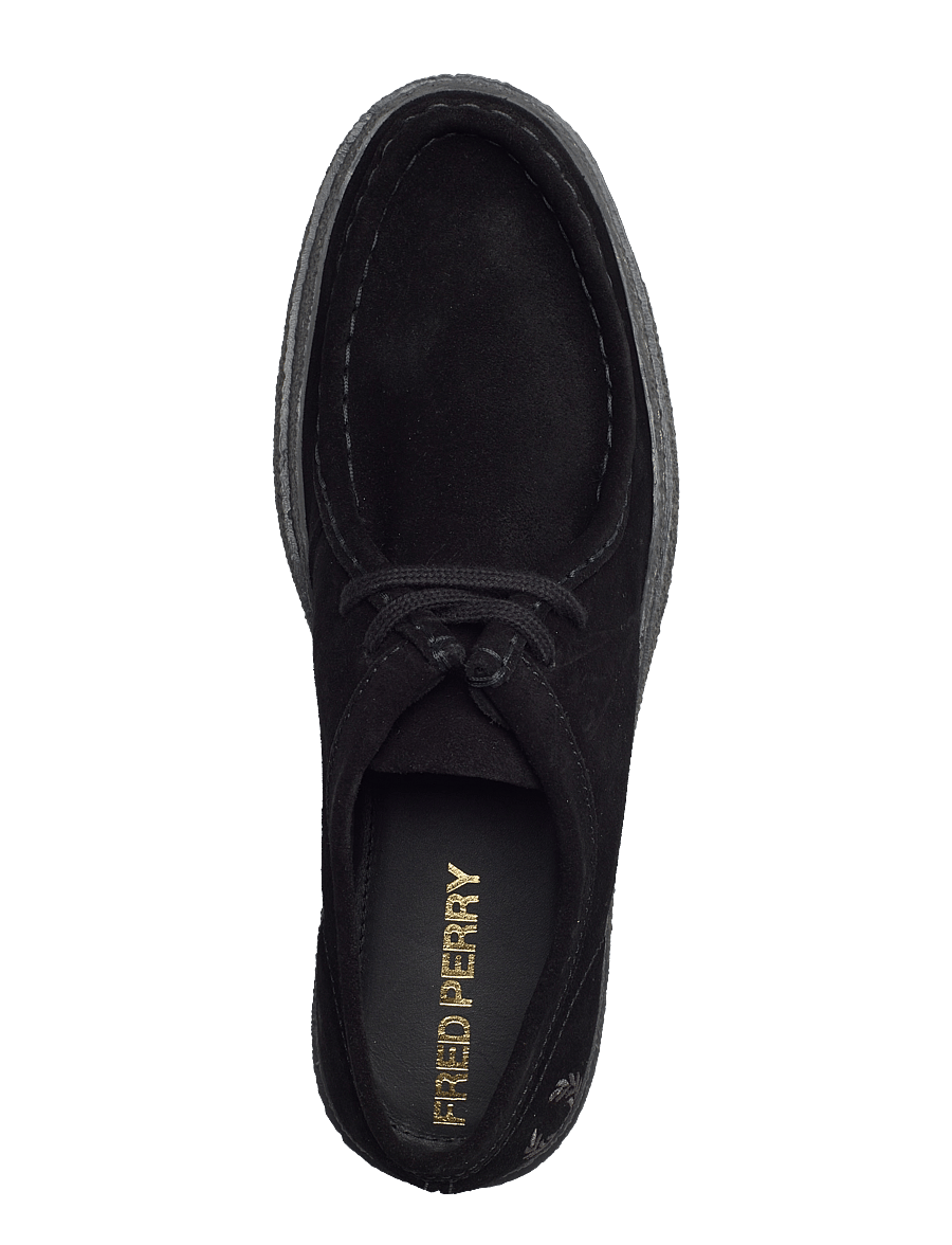 Fred Perry - DAWSON LOW SUEDE - moc toe sko - black - 3