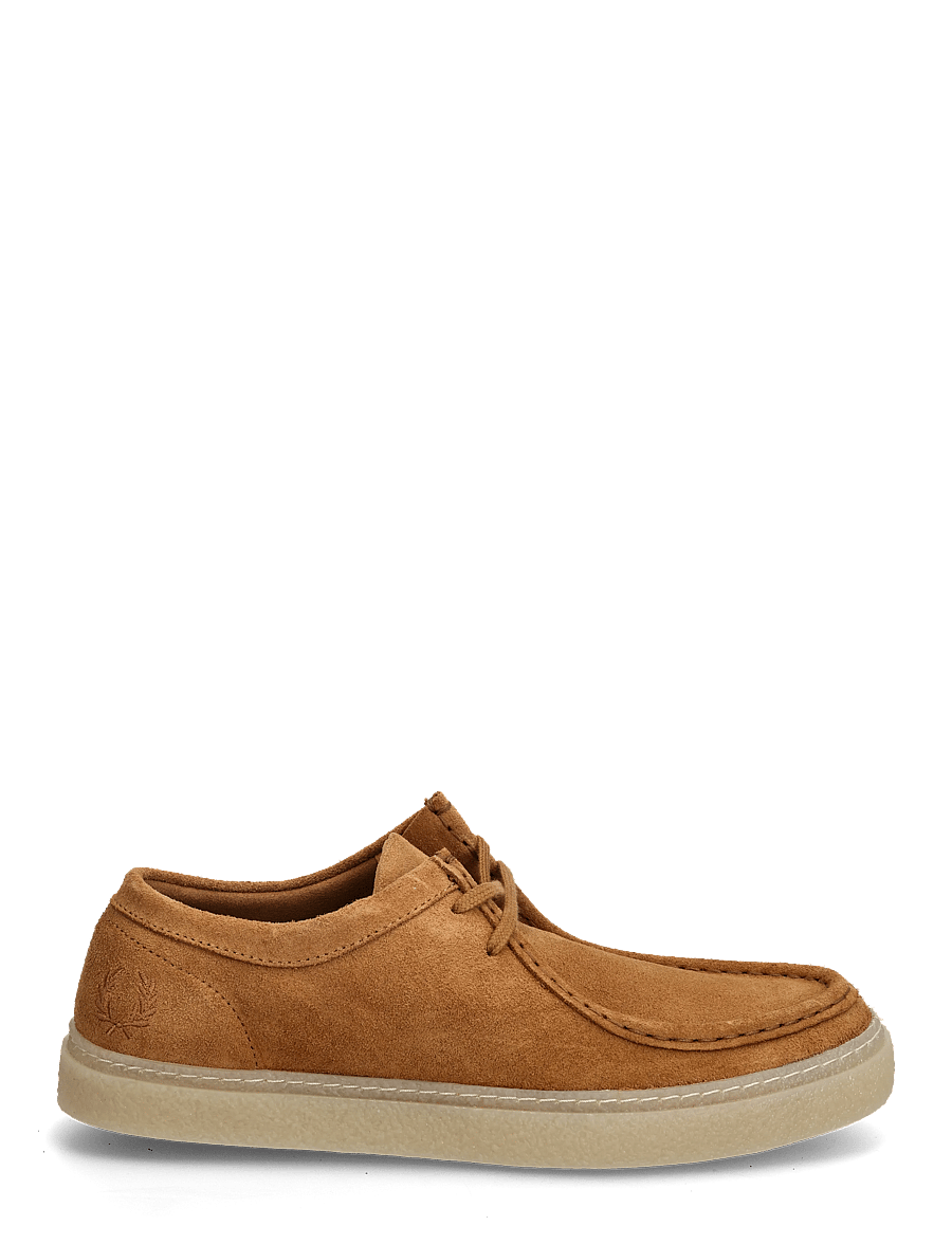 Fred Perry - DAWSON LOW SUEDE - moc-toe kingad - dark caramel - 1