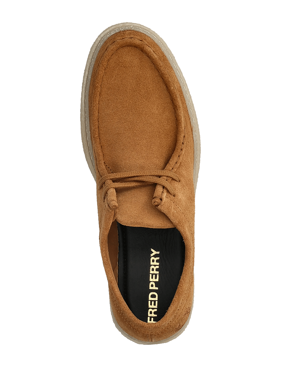 Fred Perry - DAWSON LOW SUEDE - moc-toe kingad - dark caramel - 3