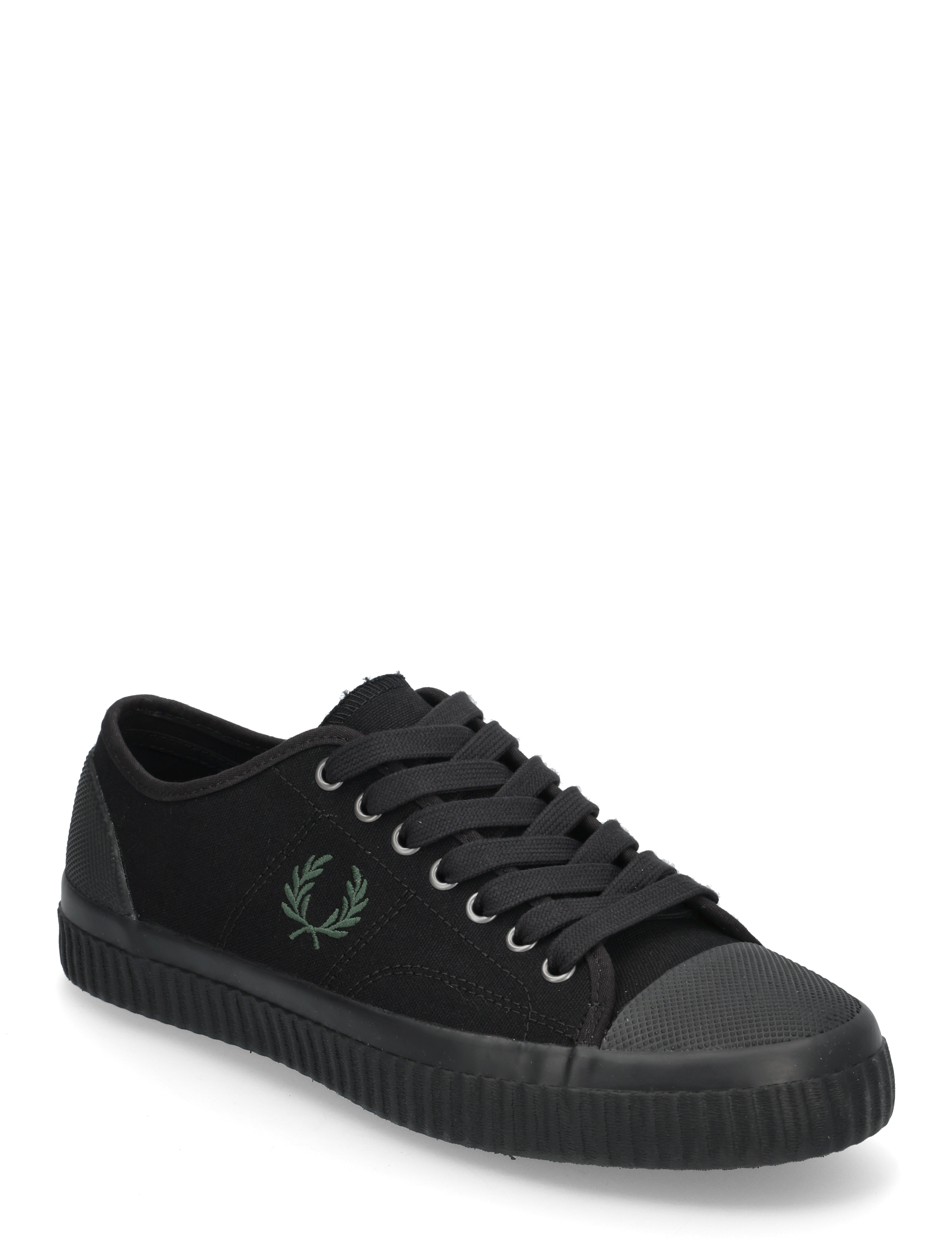 Fred Perry - HUGHES LOW CANVAS - niedriger schnitt - black - 0