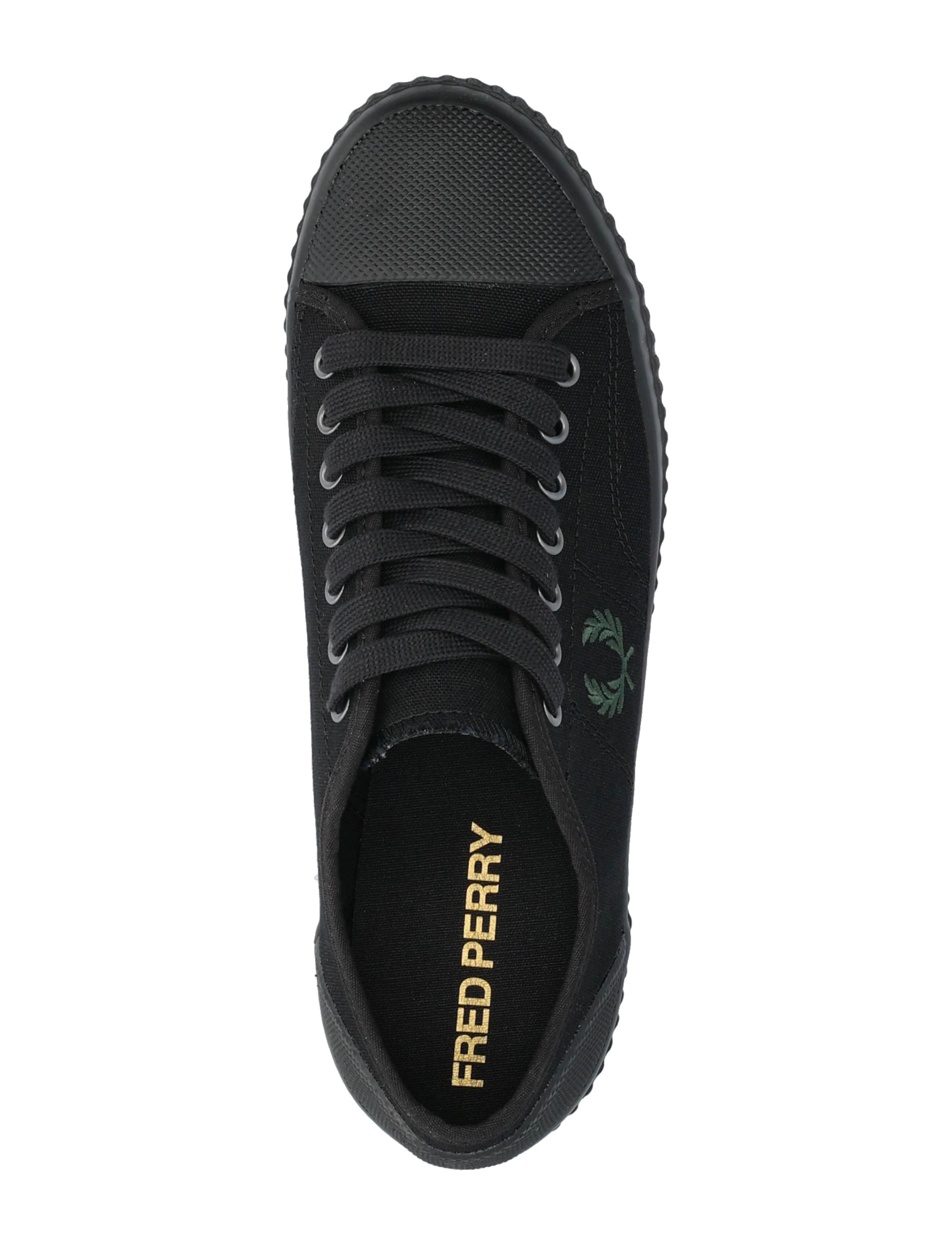 Fred Perry - HUGHES LOW CANVAS - niedriger schnitt - black - 3