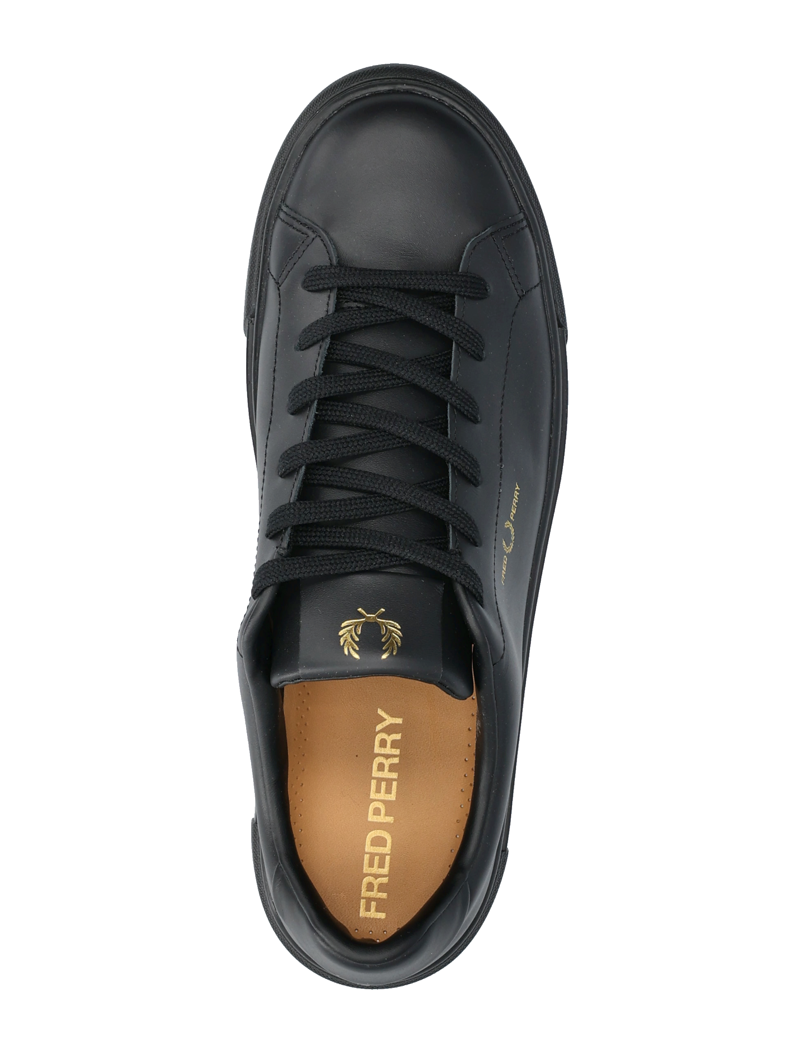 Fred Perry - B71 LEATHER - men - black/gold - 3