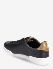 Fred Perry - B721 LEATHER/BRANDED - lav ankel - black - 2