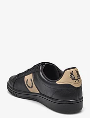 Fred Perry - B721 LTHR/BRANDED WEBBING - lave sneakers - black/warm stone - 2
