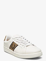 Fred Perry - B721 LTHR/BRANDED WEBBING - lave sneakers - porcelain/black - 0