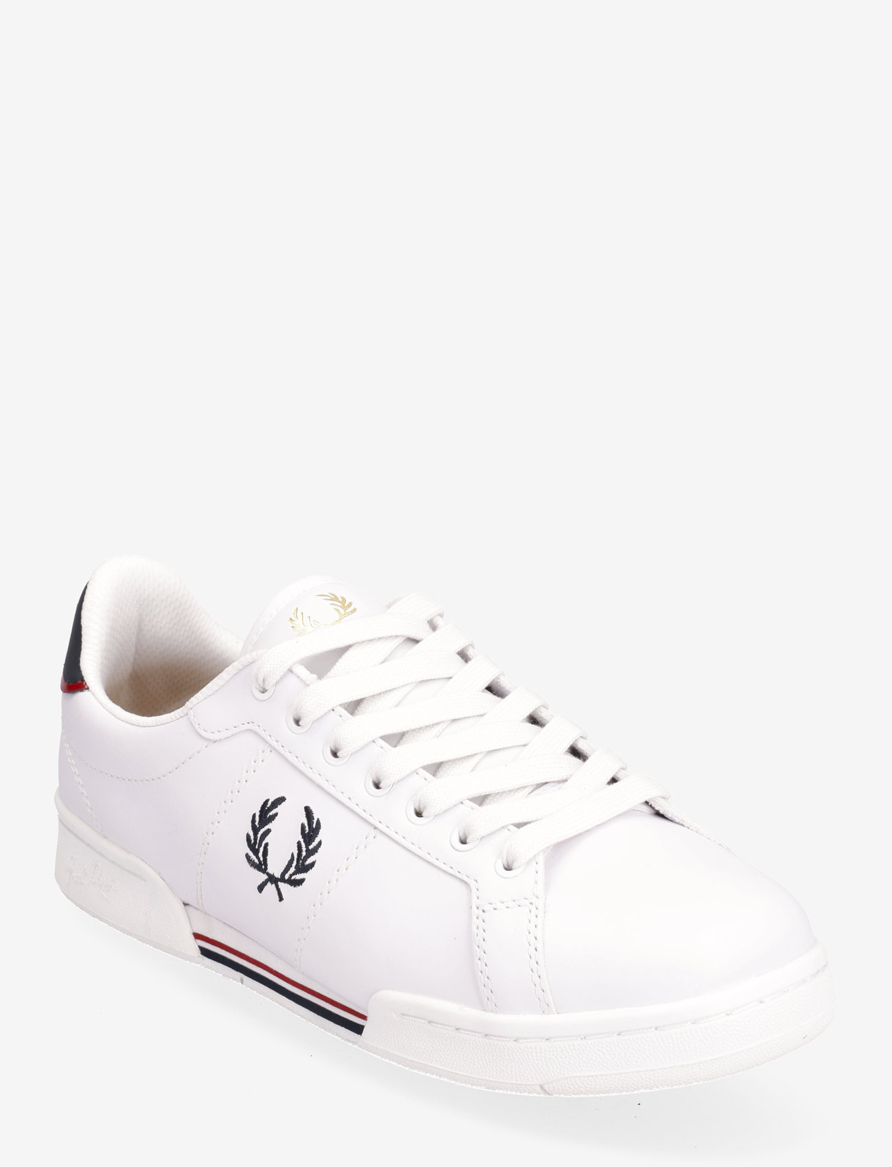 Fred Perry - B722 LEATHER - konfirmationstøj - white/navy - 0