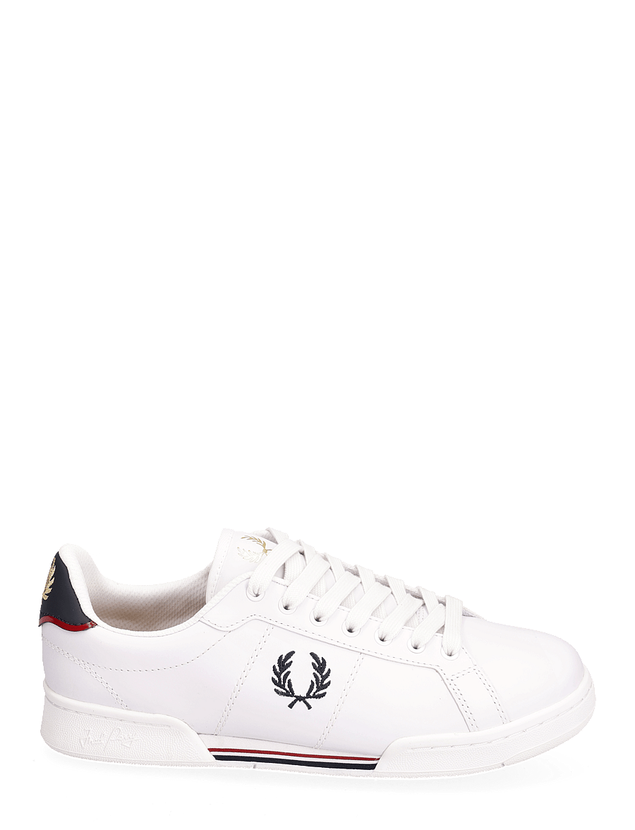 Fred Perry - B722 LEATHER - konfirmation - white/navy - 1