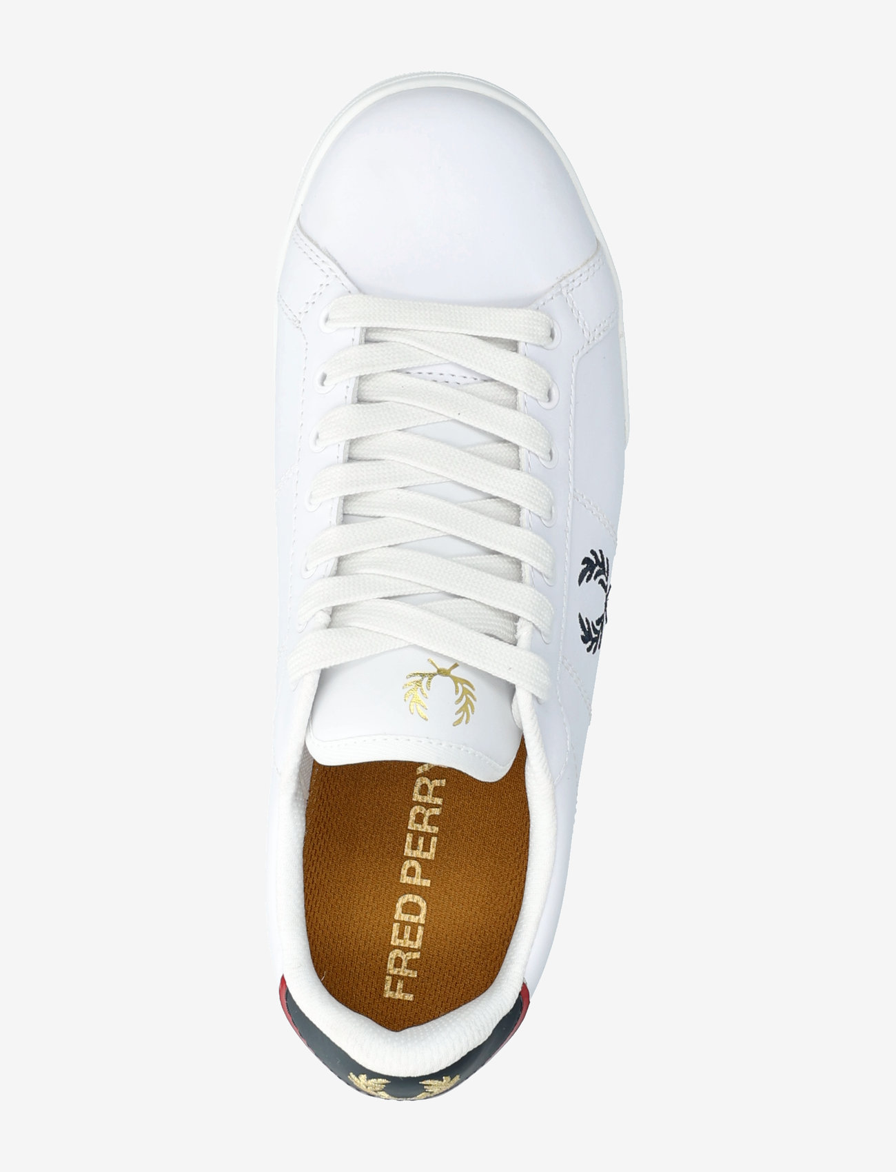 Fred Perry - B722 LEATHER - konfirmationstøj - white/navy - 3