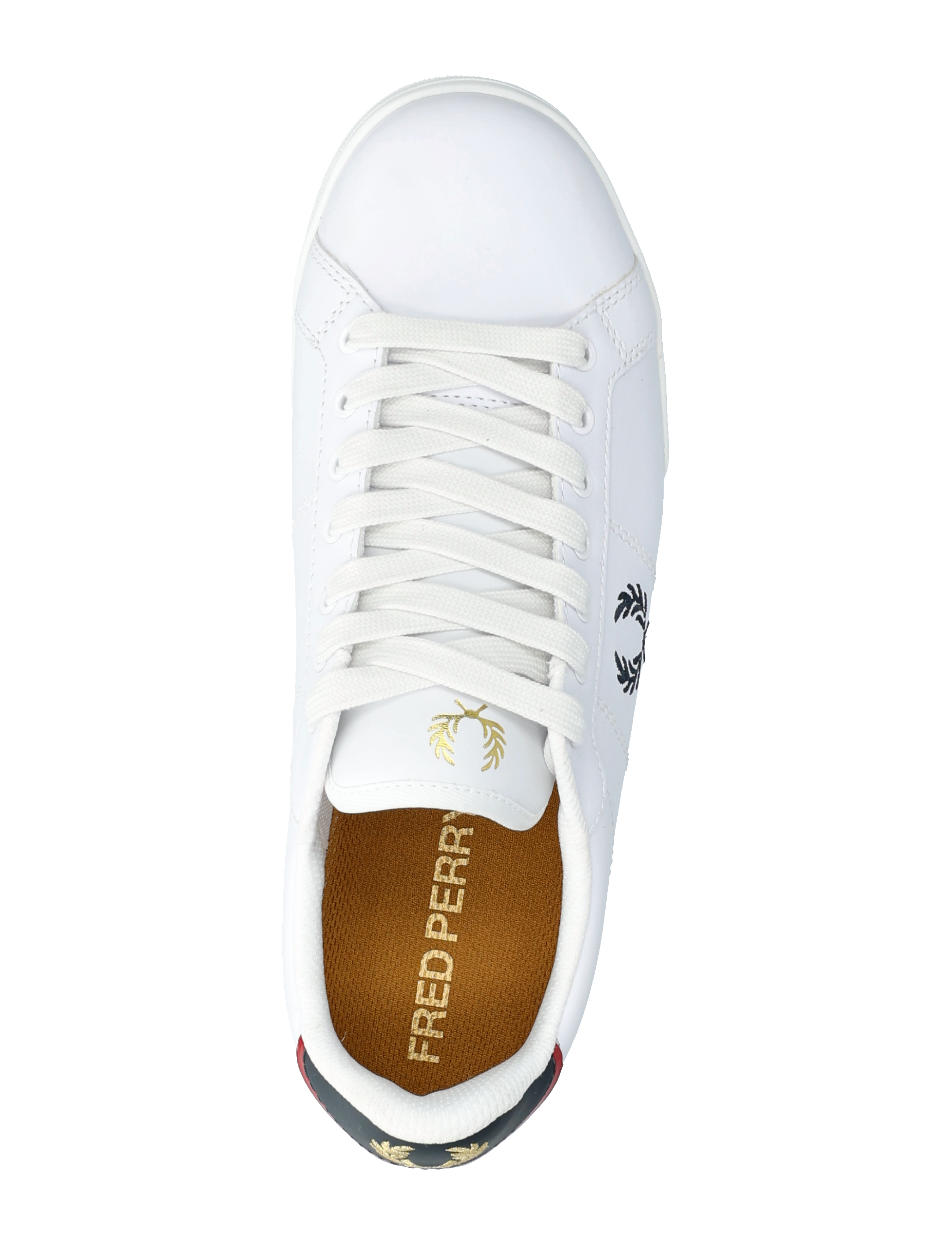 Fred Perry - B722 LEATHER - confirmation - white/navy - 3