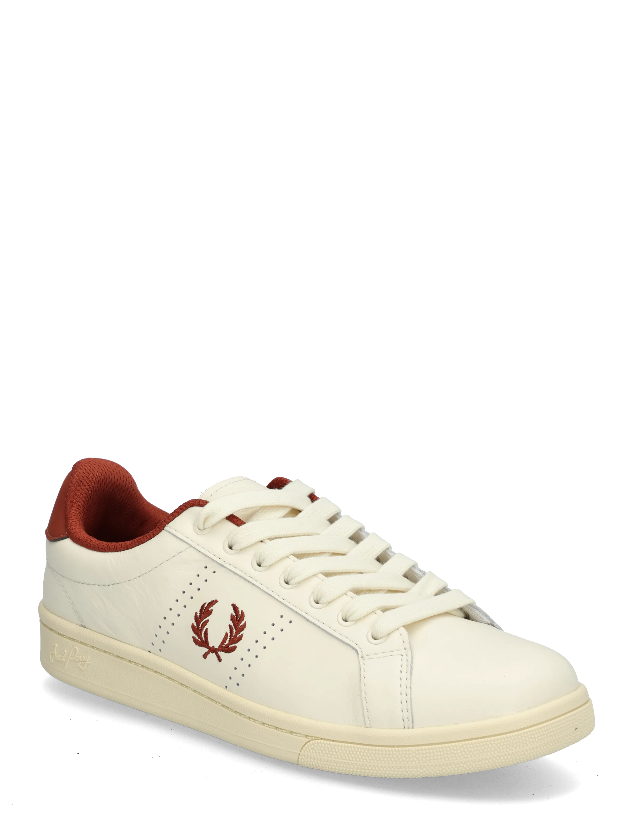 Fred Perry B721 LEATHER - Fred Perry - ECRU / cream