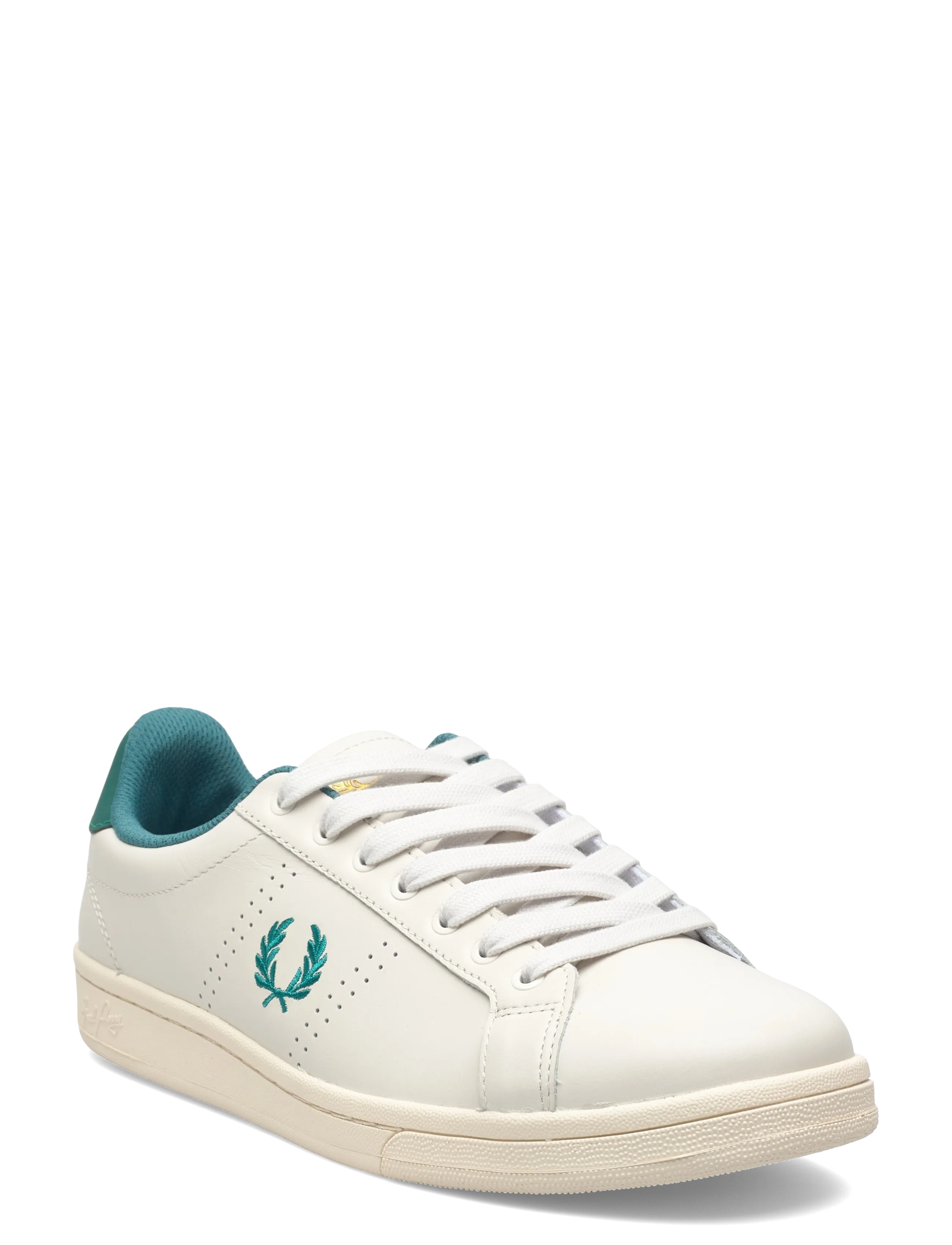 Fred Perry B721 LEATHER - Shoes - PORCELAIN / cream