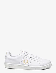 Fred Perry - B721 LEATHER - lave sneakers - white/m gold - 1