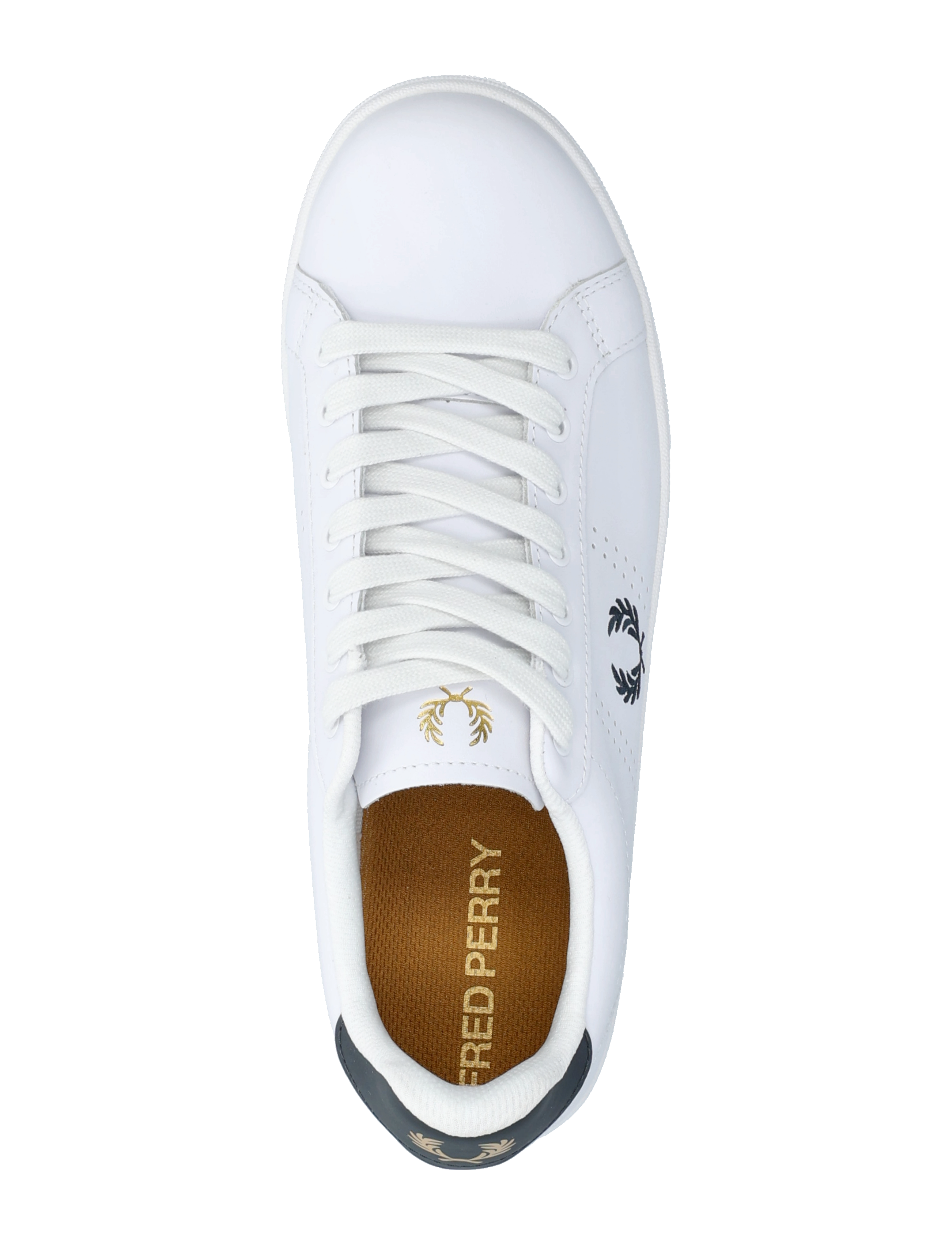 Fred Perry - B721 LEATHER - sneakers med lavt skaft - white/navy - 3
