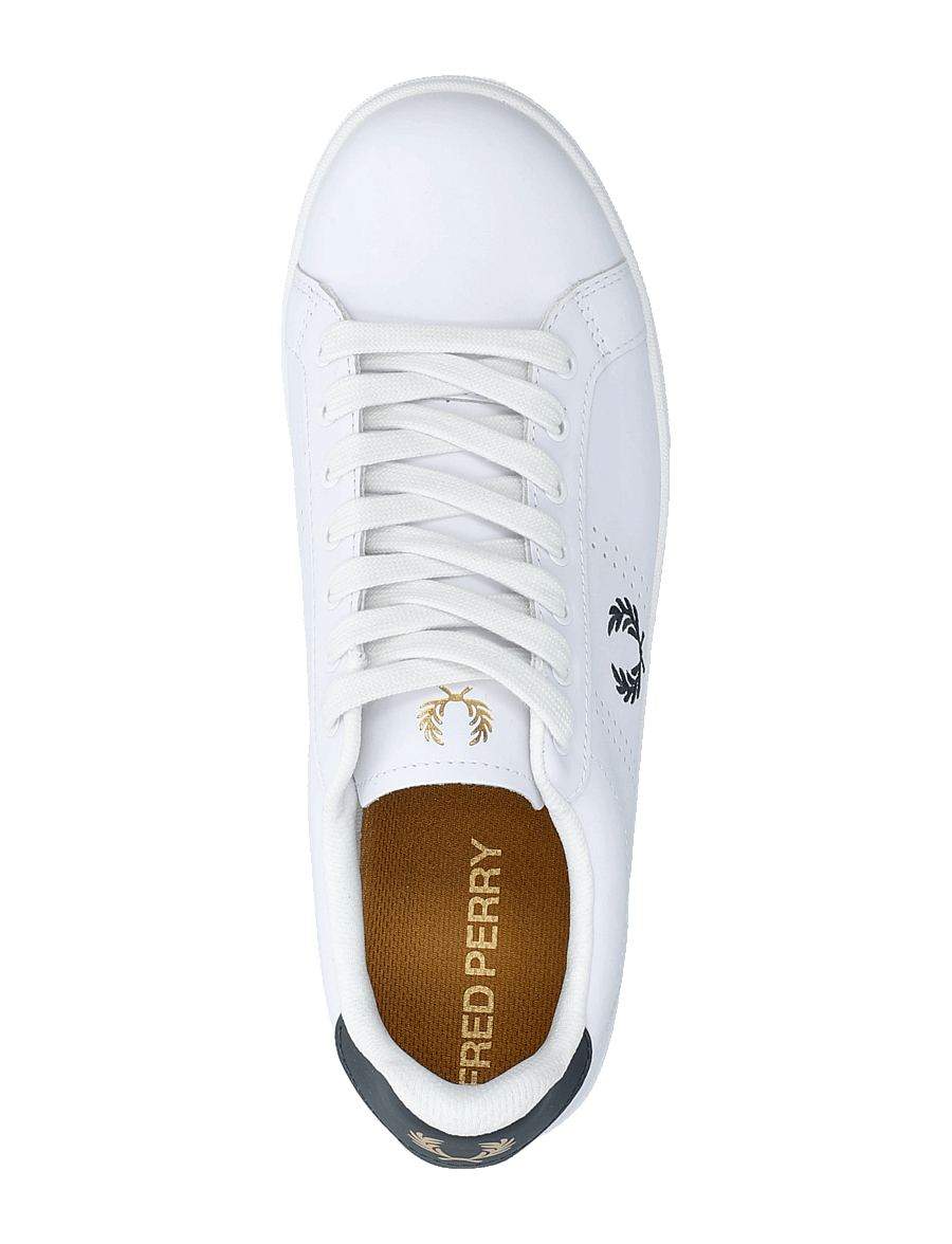 Fred Perry - B721 LEATHER - low-top sneaker - white/navy - 3