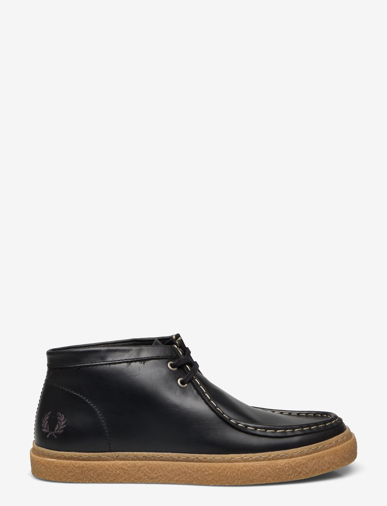 Fred Perry - DAWSON MID OIL PULL UP LTHR - desert boots - black - 1