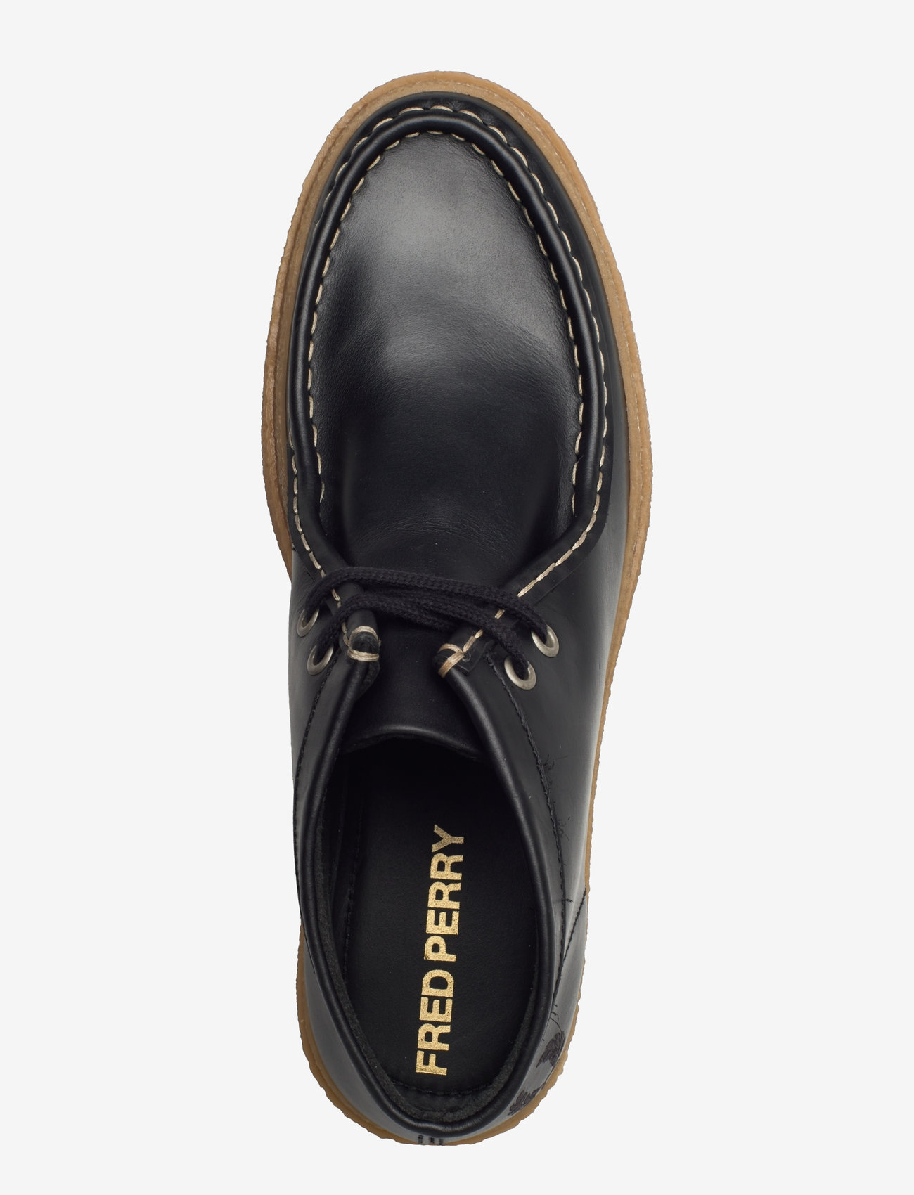 Fred Perry - DAWSON MID OIL PULL UP LTHR - desert boots - black - 3